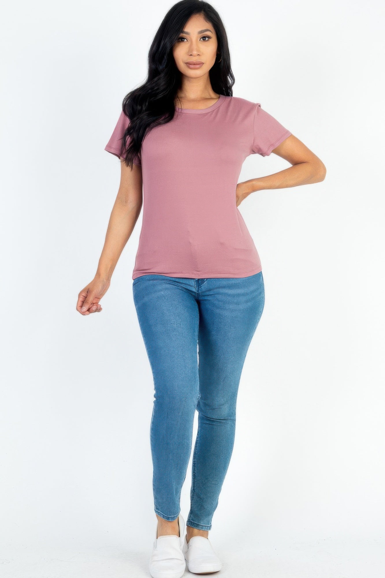 Basic Short Sleeve T-shirt - Wear Arielle