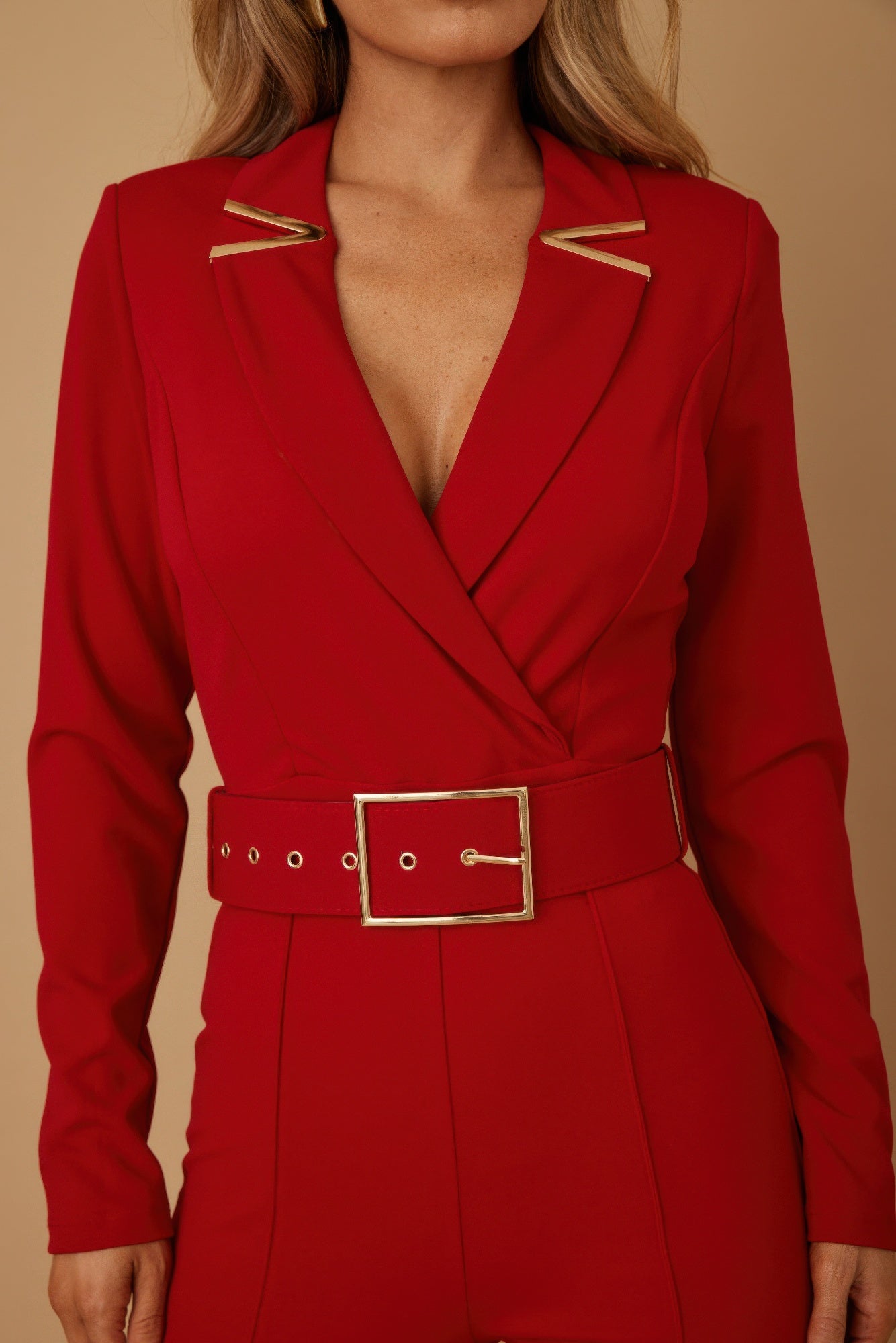 Blazer Suit Long Sleeve Jumpsuit - Wear Arielle