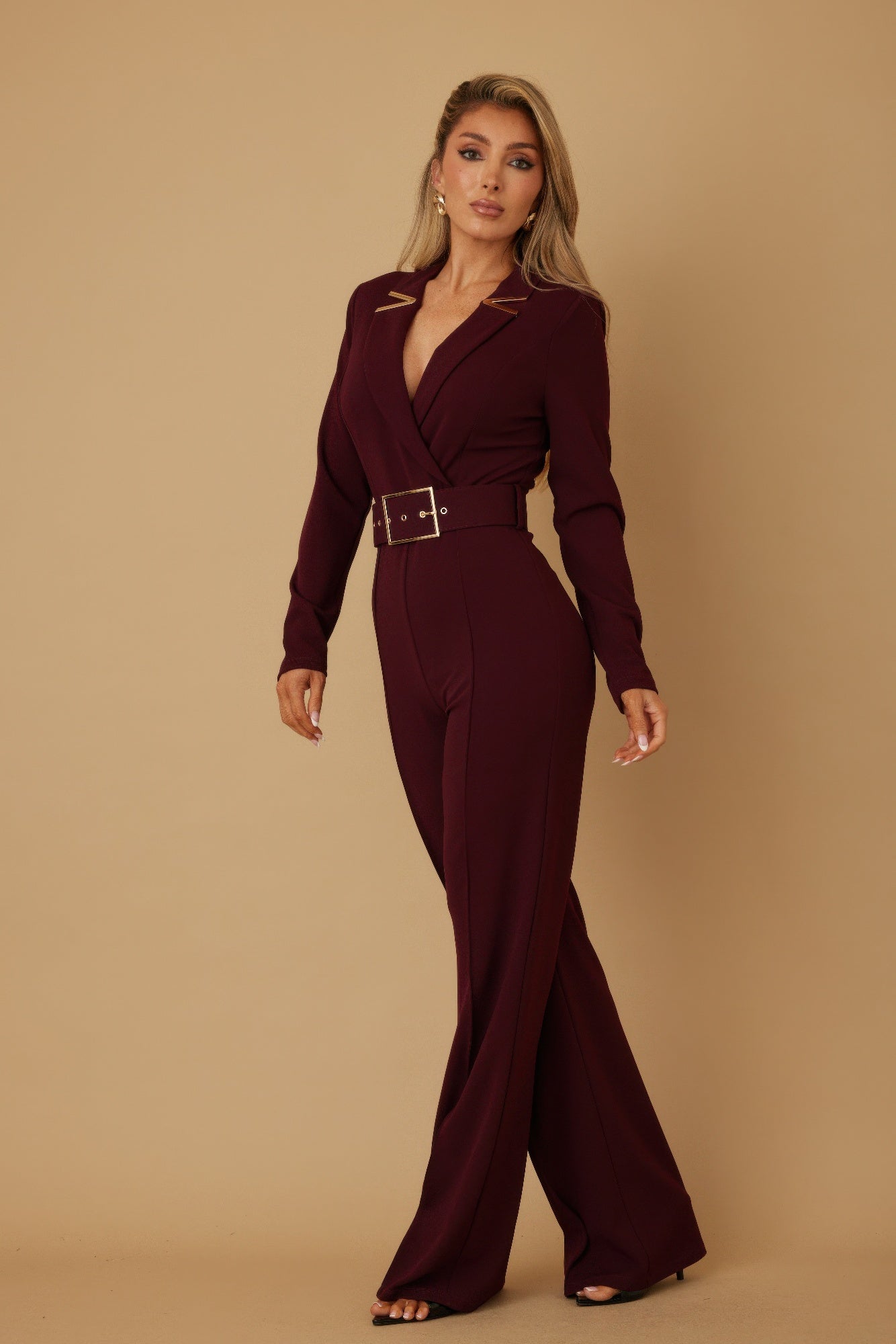 Blazer Suit Long Sleeve Jumpsuit - Wear Arielle