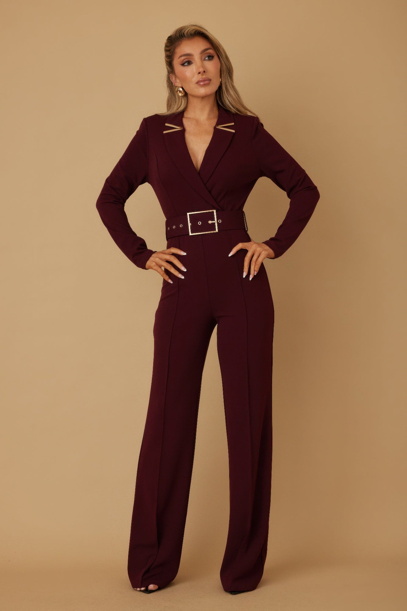 Blazer Suit Long Sleeve Jumpsuit - Wear Arielle
