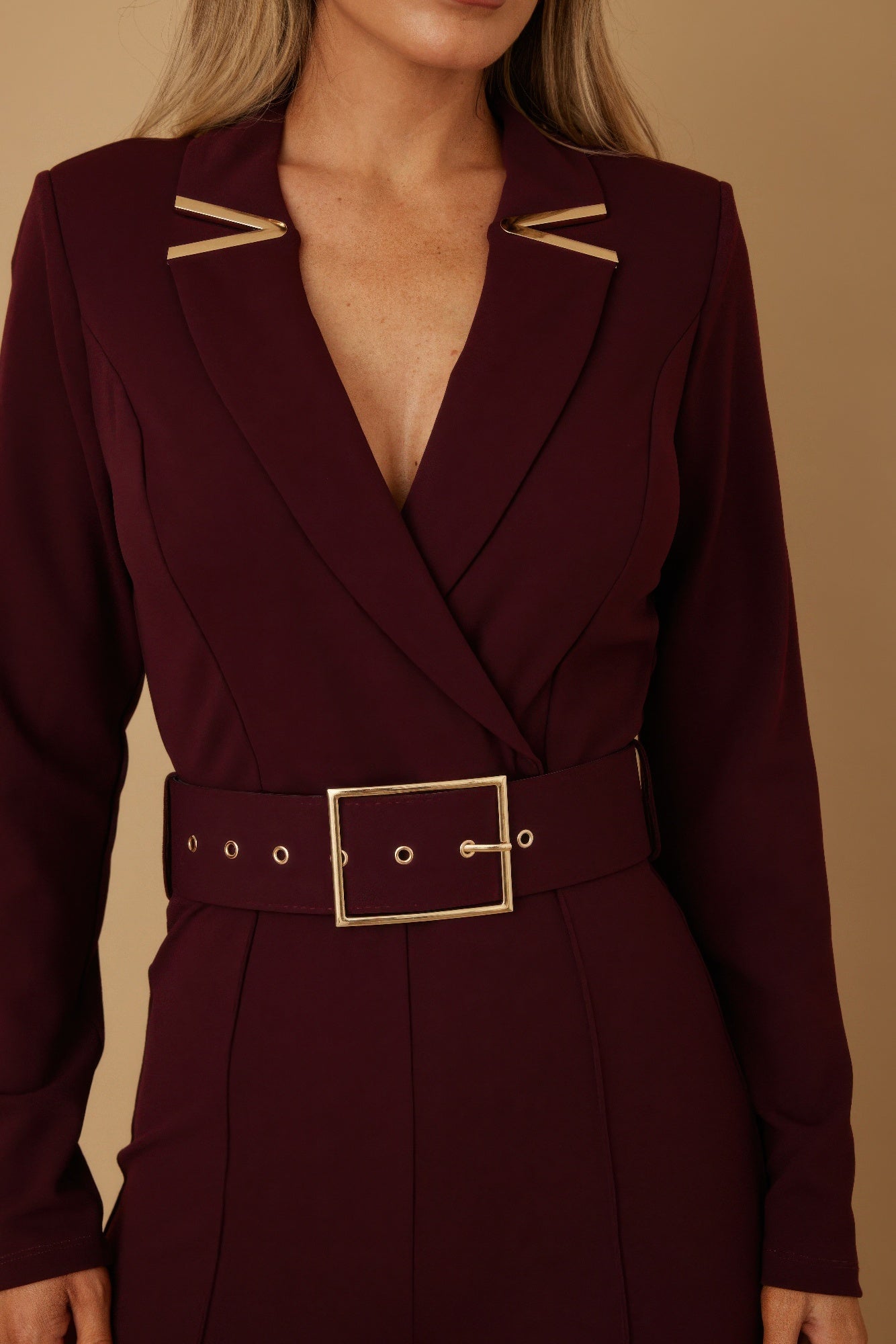 Blazer Suit Long Sleeve Jumpsuit - Wear Arielle
