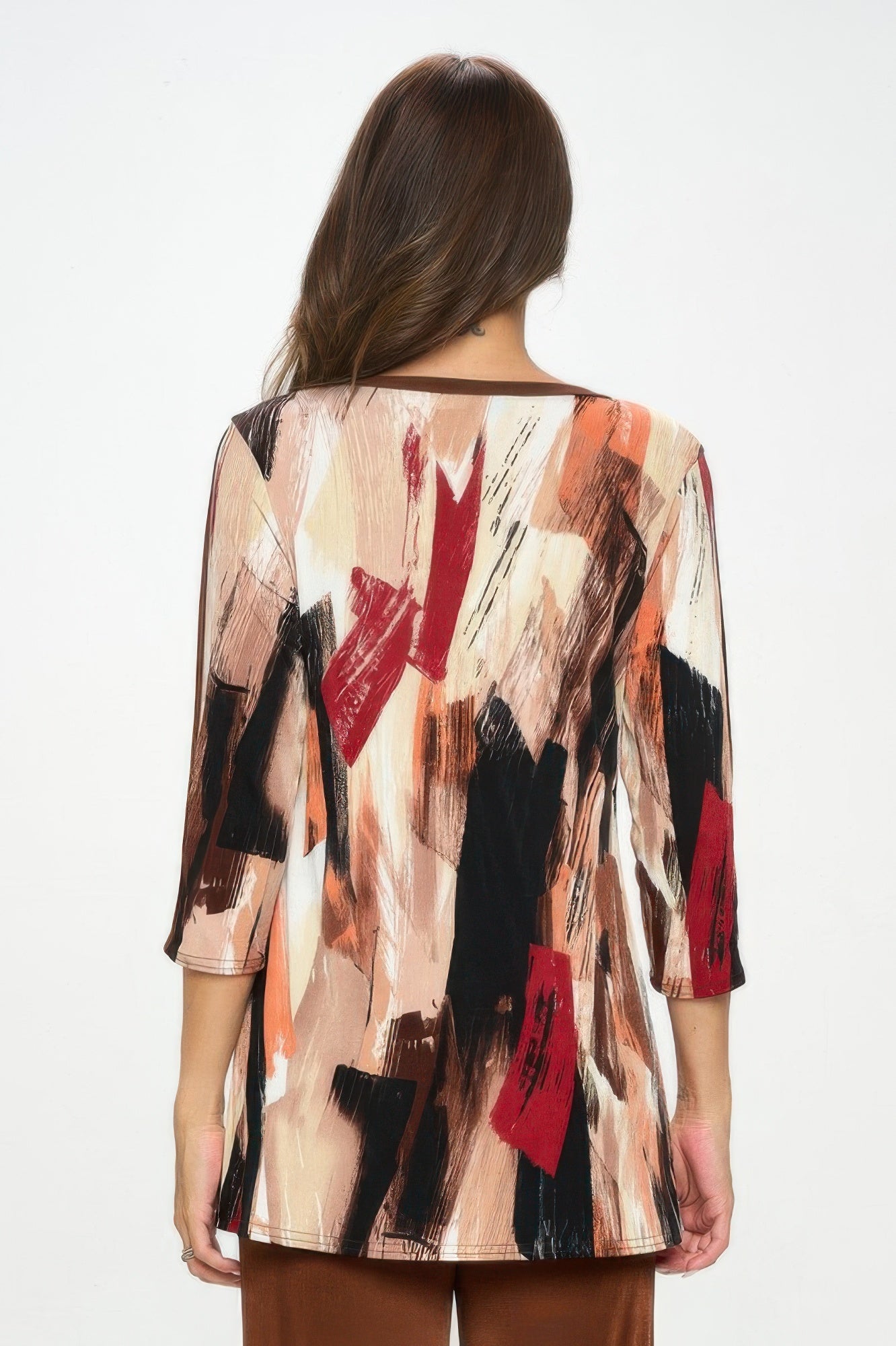 BNS V - Neck Binding Contrast Top - Wear Arielle