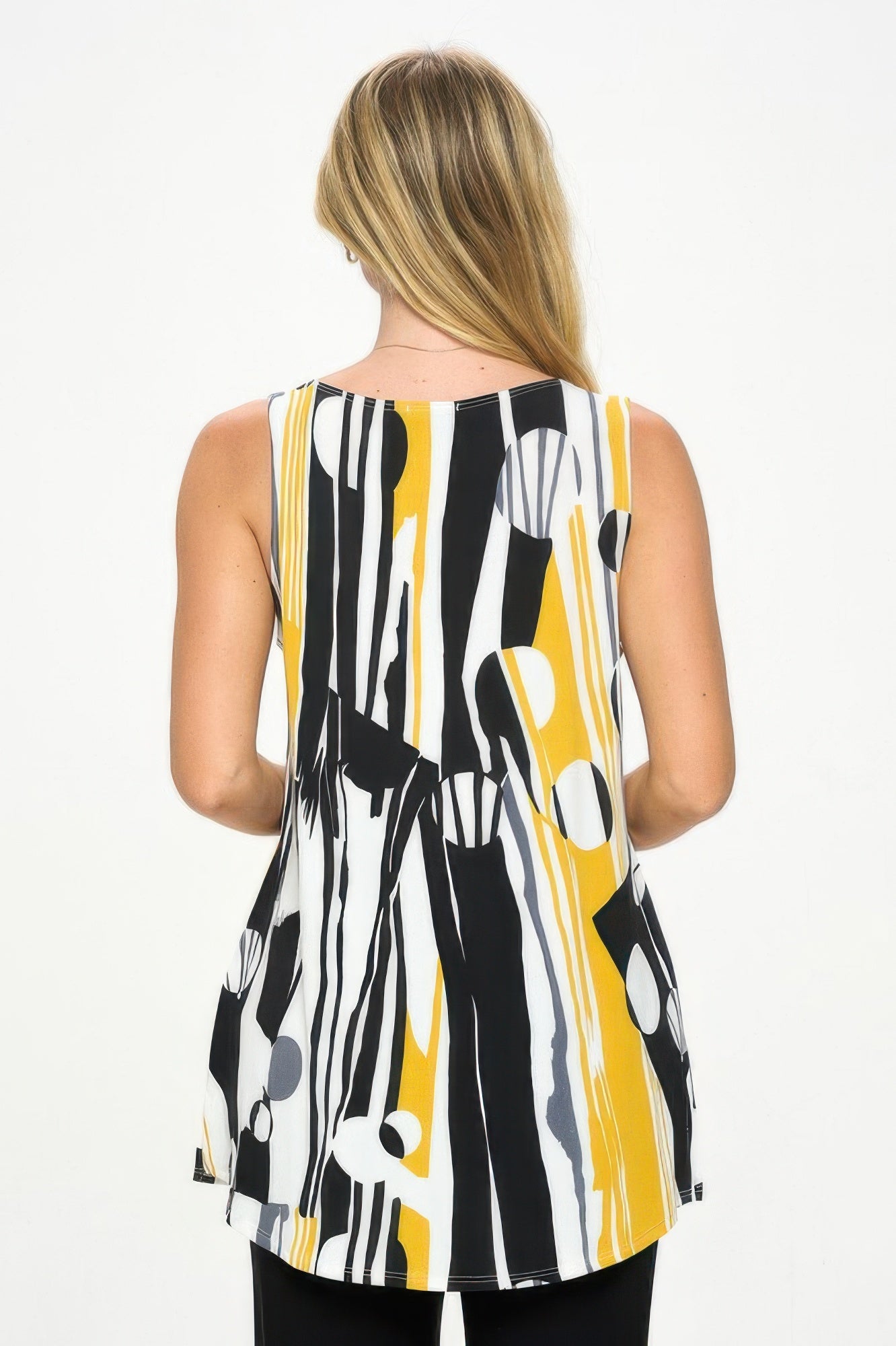 Boat Neckline Print Top - Wear Arielle
