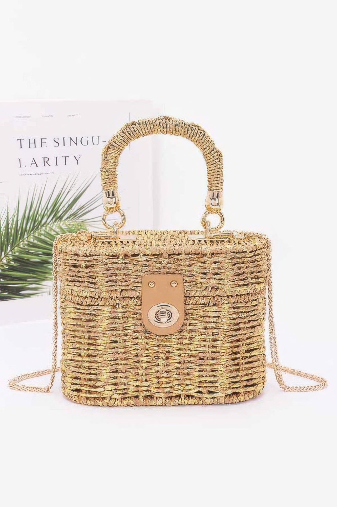 Braided Cotton Box Top Handle Bag - Wear Arielle