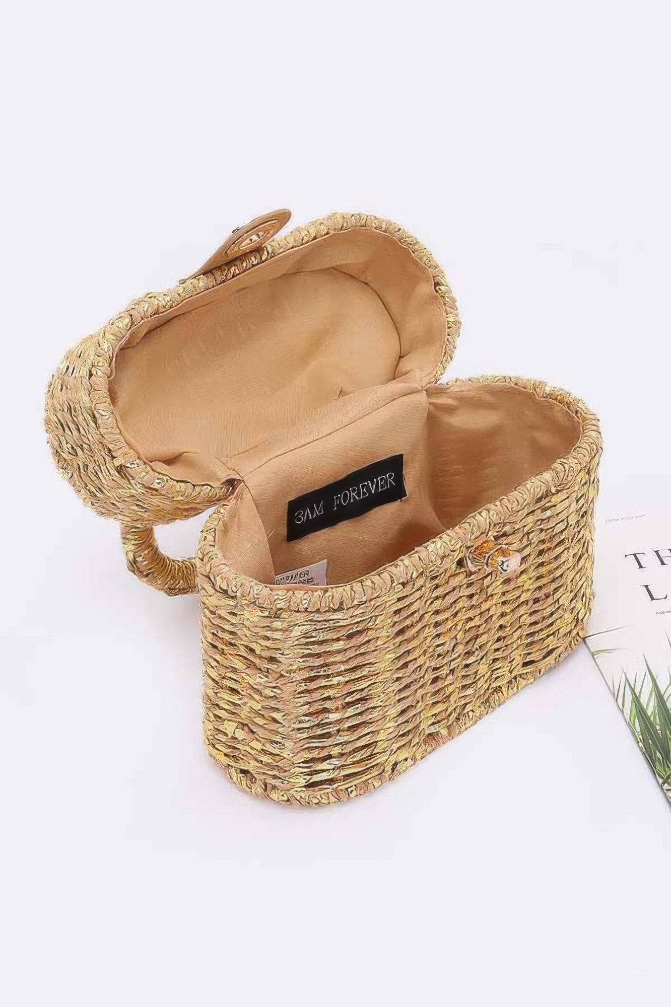 Braided Cotton Box Top Handle Bag - Wear Arielle