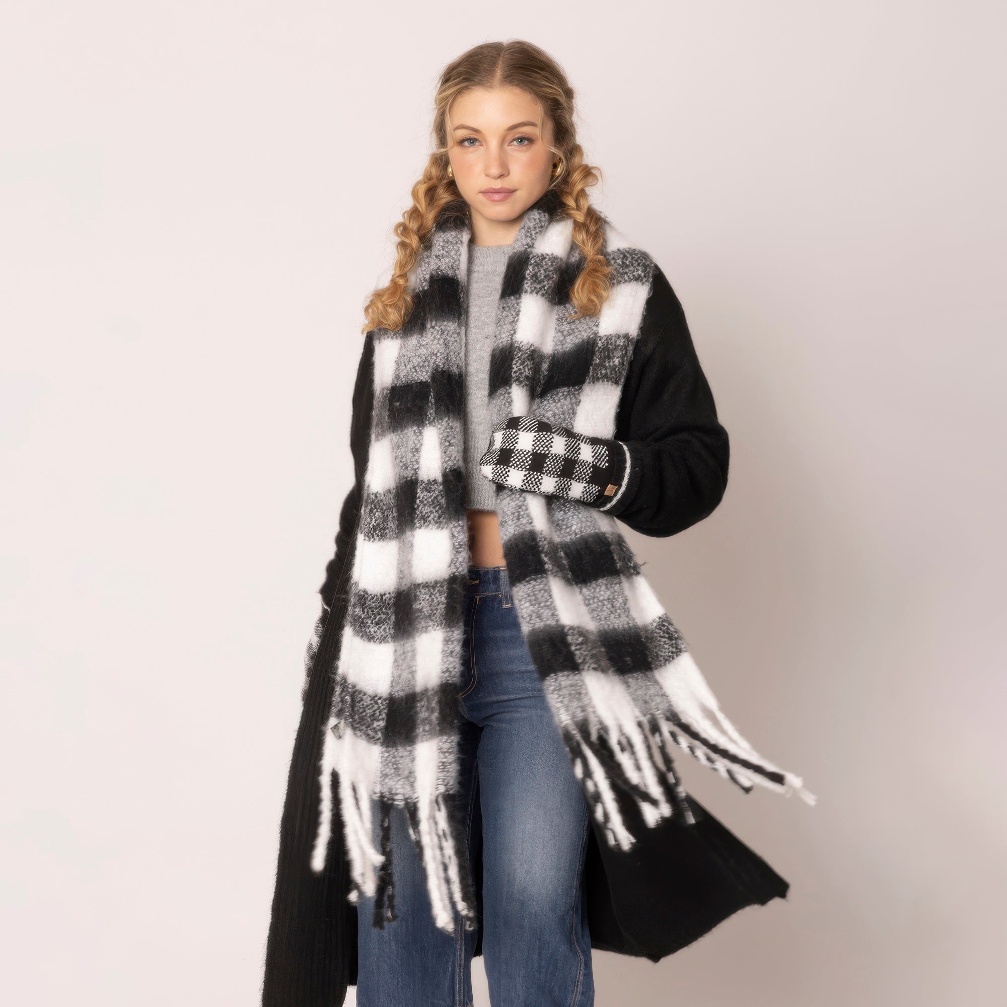 Buffalo Plaid Scarf - Wear Arielle