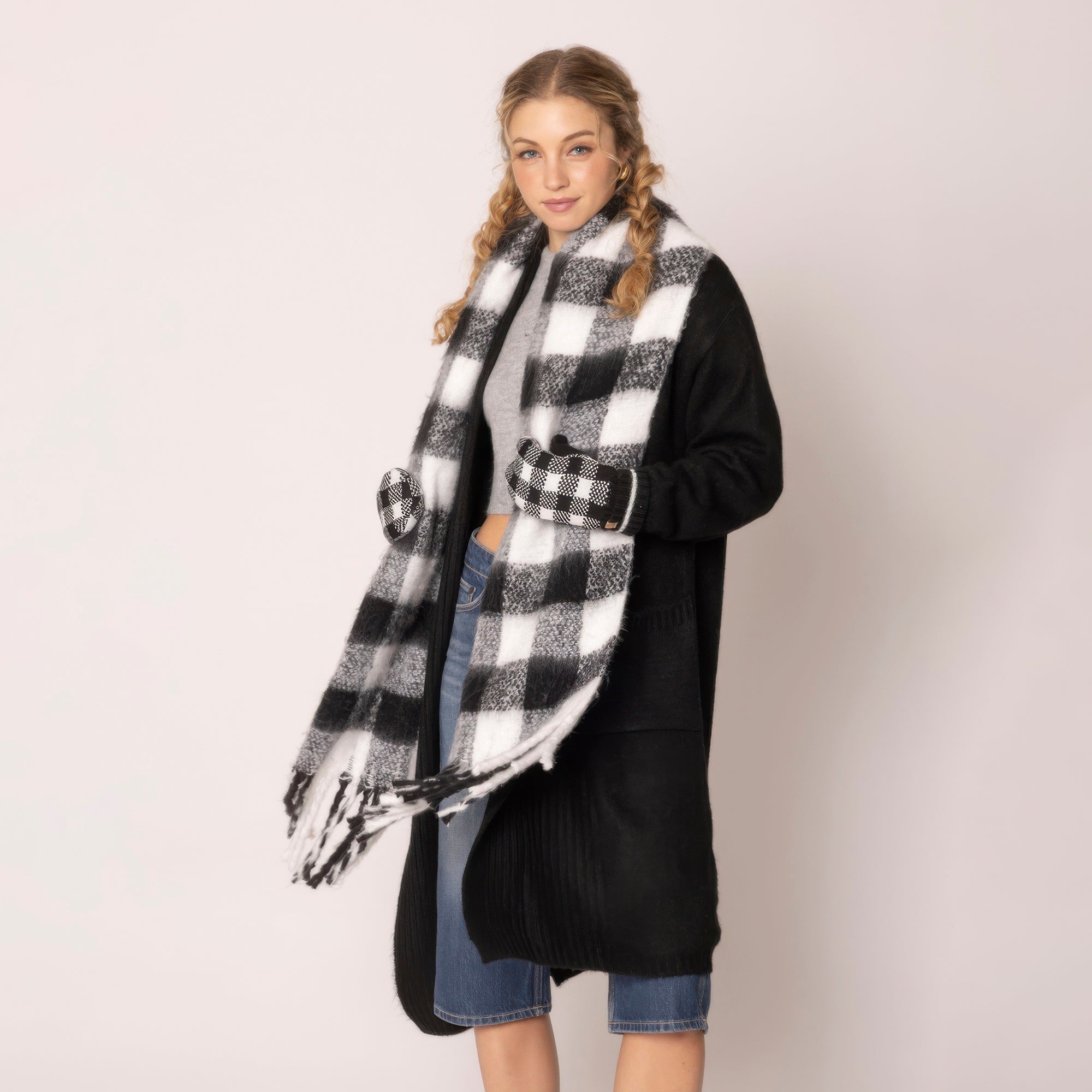 Buffalo Plaid Scarf - Wear Arielle