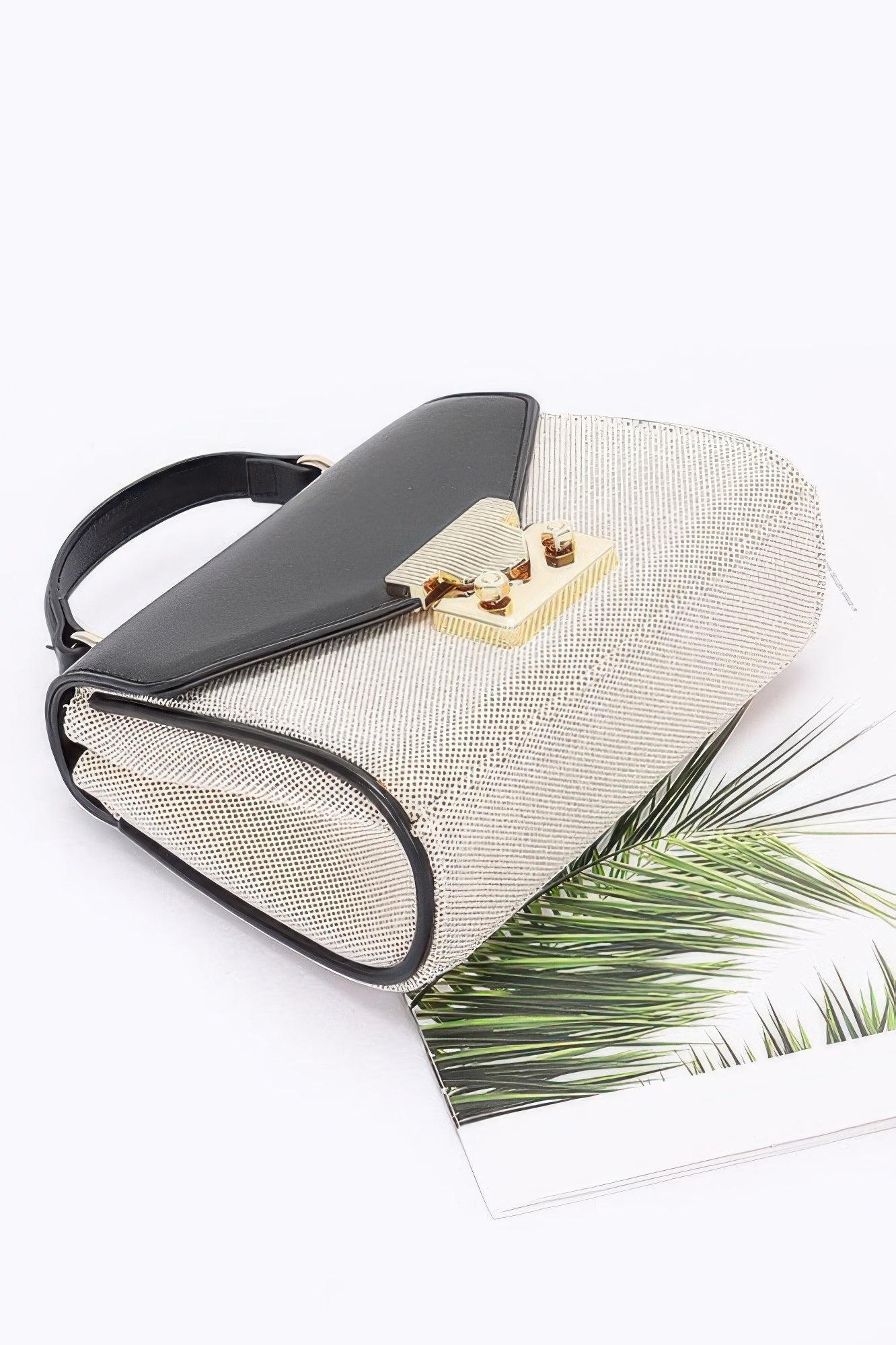 Canvas Top Handle Flap Bag - Wear Arielle