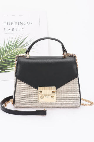 Canvas Top Handle Flap Bag - Wear Arielle