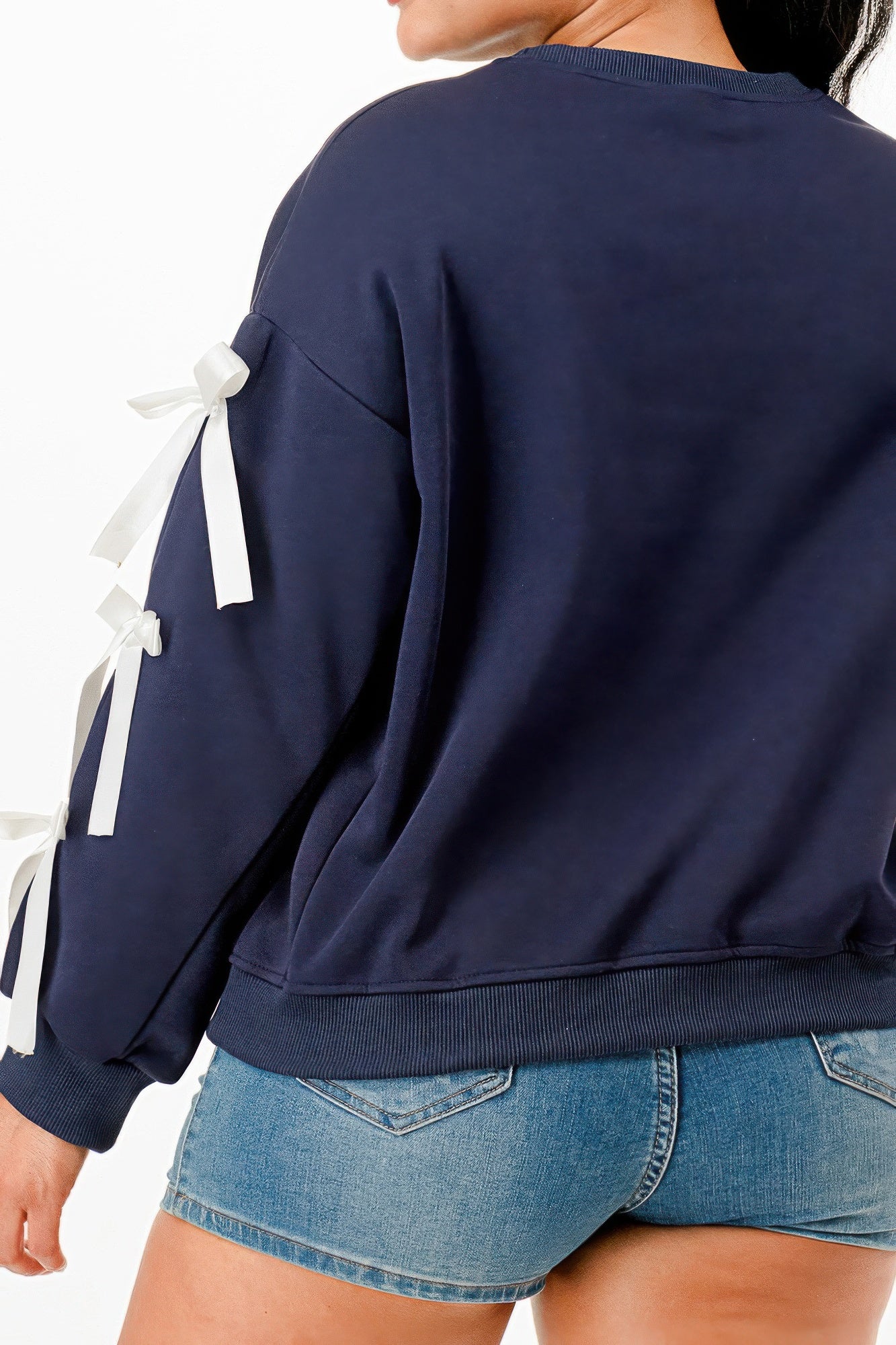 Casual Sweatshirts With Bow - Wear Arielle