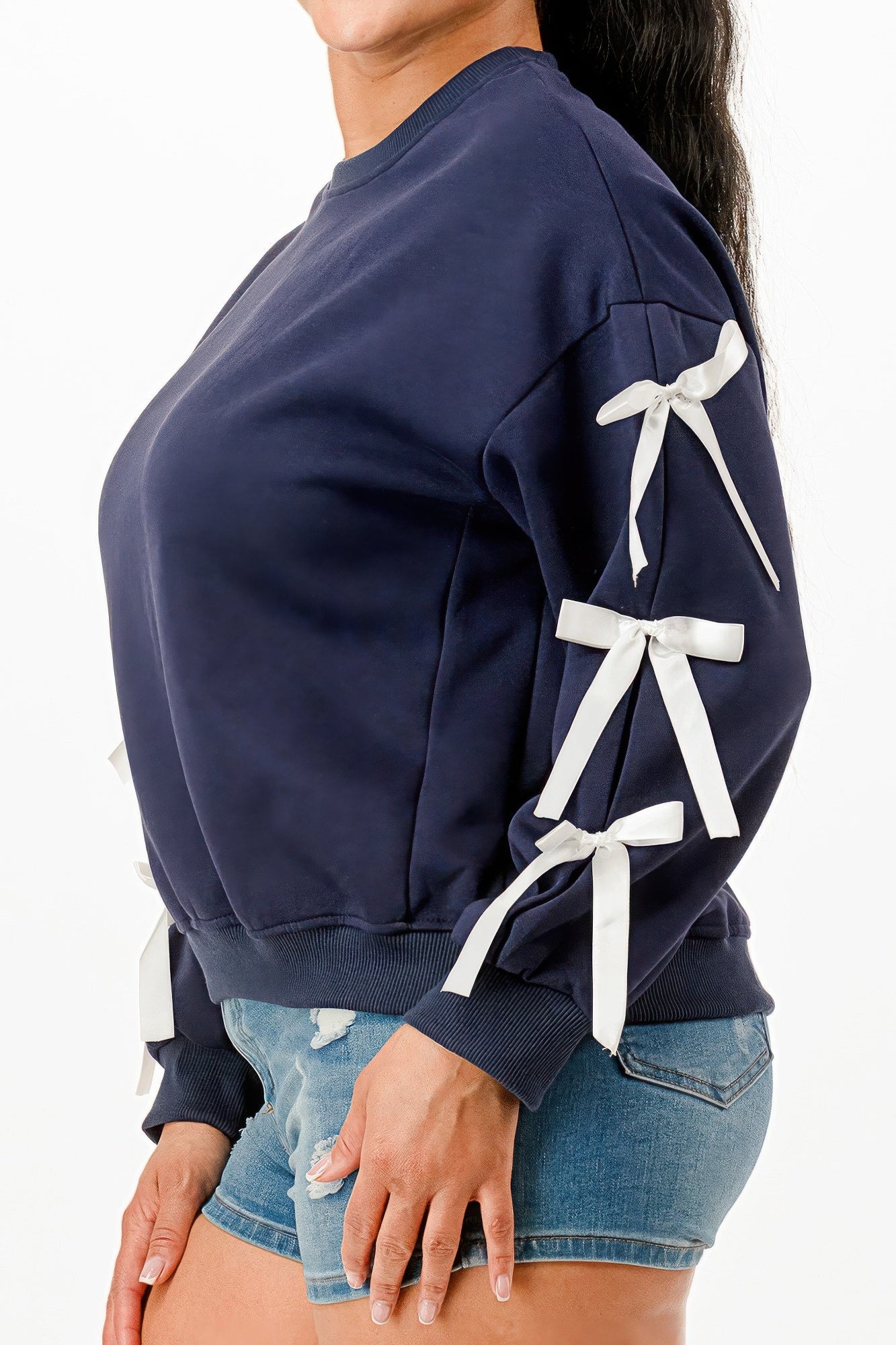 Casual Sweatshirts With Bow - Wear Arielle