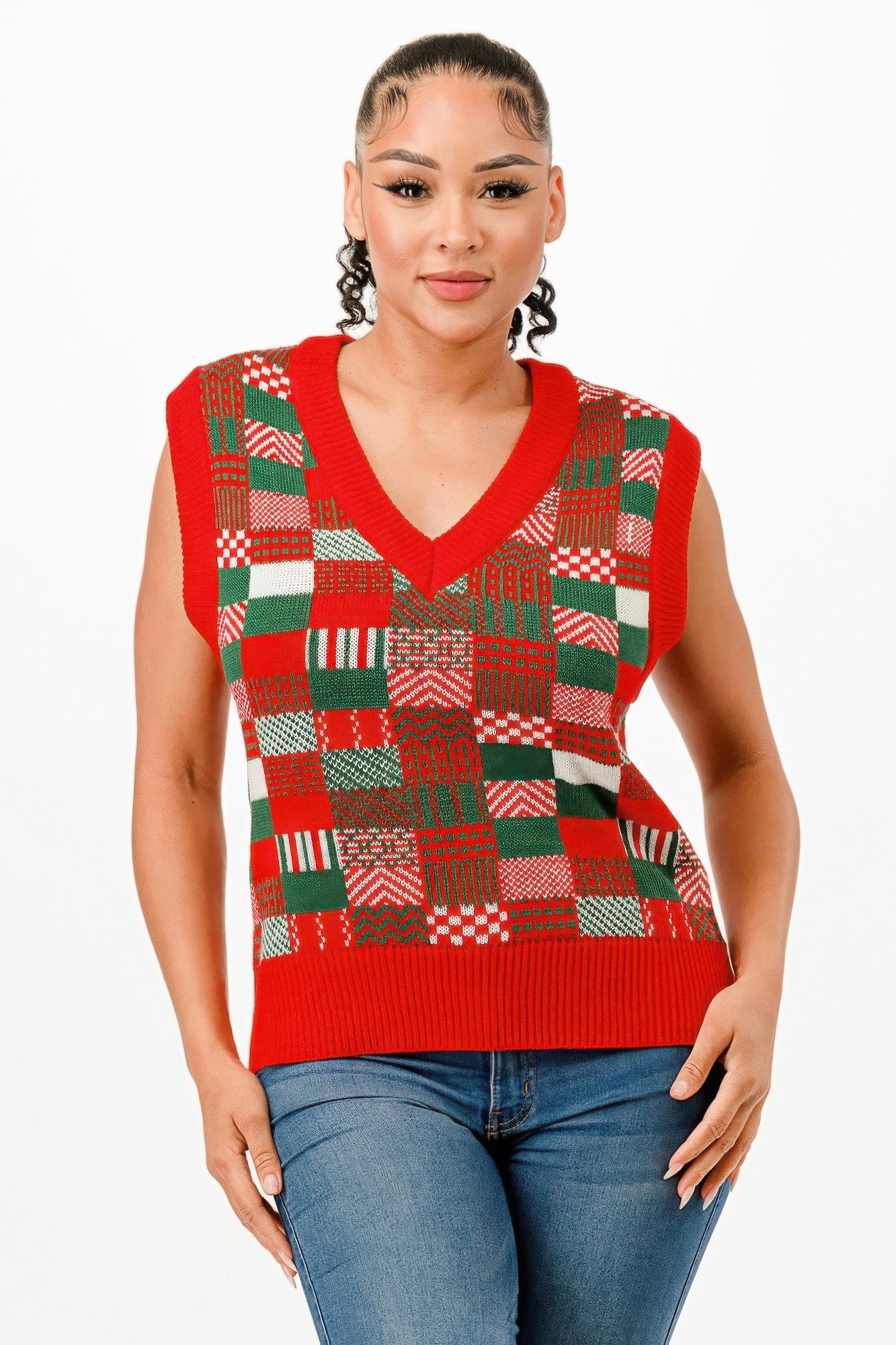 Christmas Vest Sweater - Wear Arielle