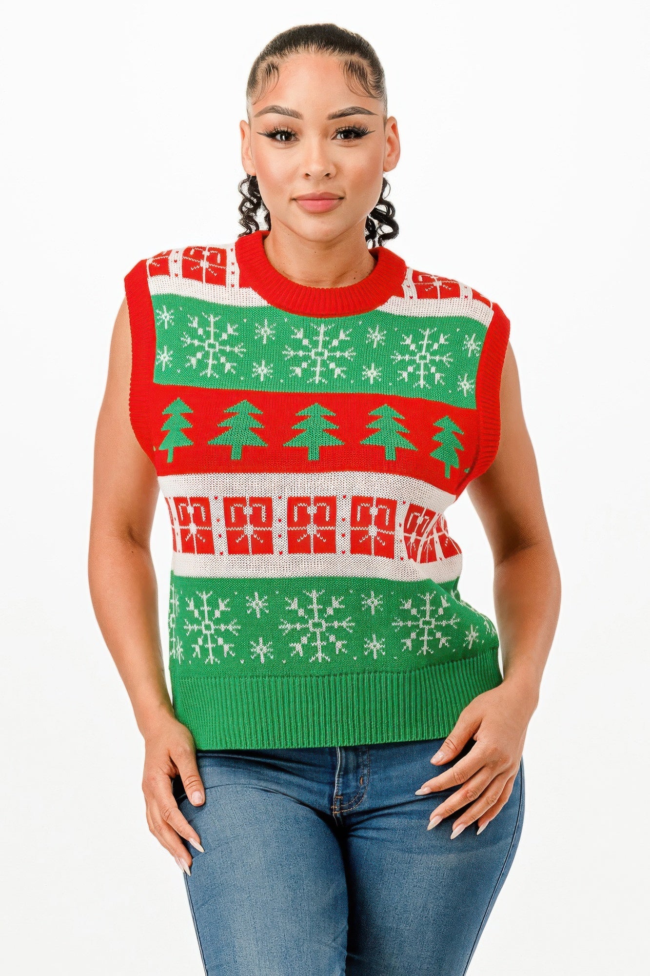 Christmas Vest Sweater - Wear Arielle