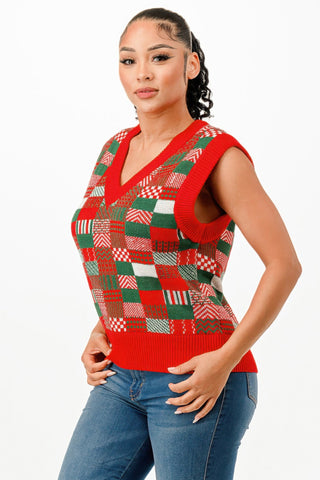Christmas Vest Sweater - Wear Arielle