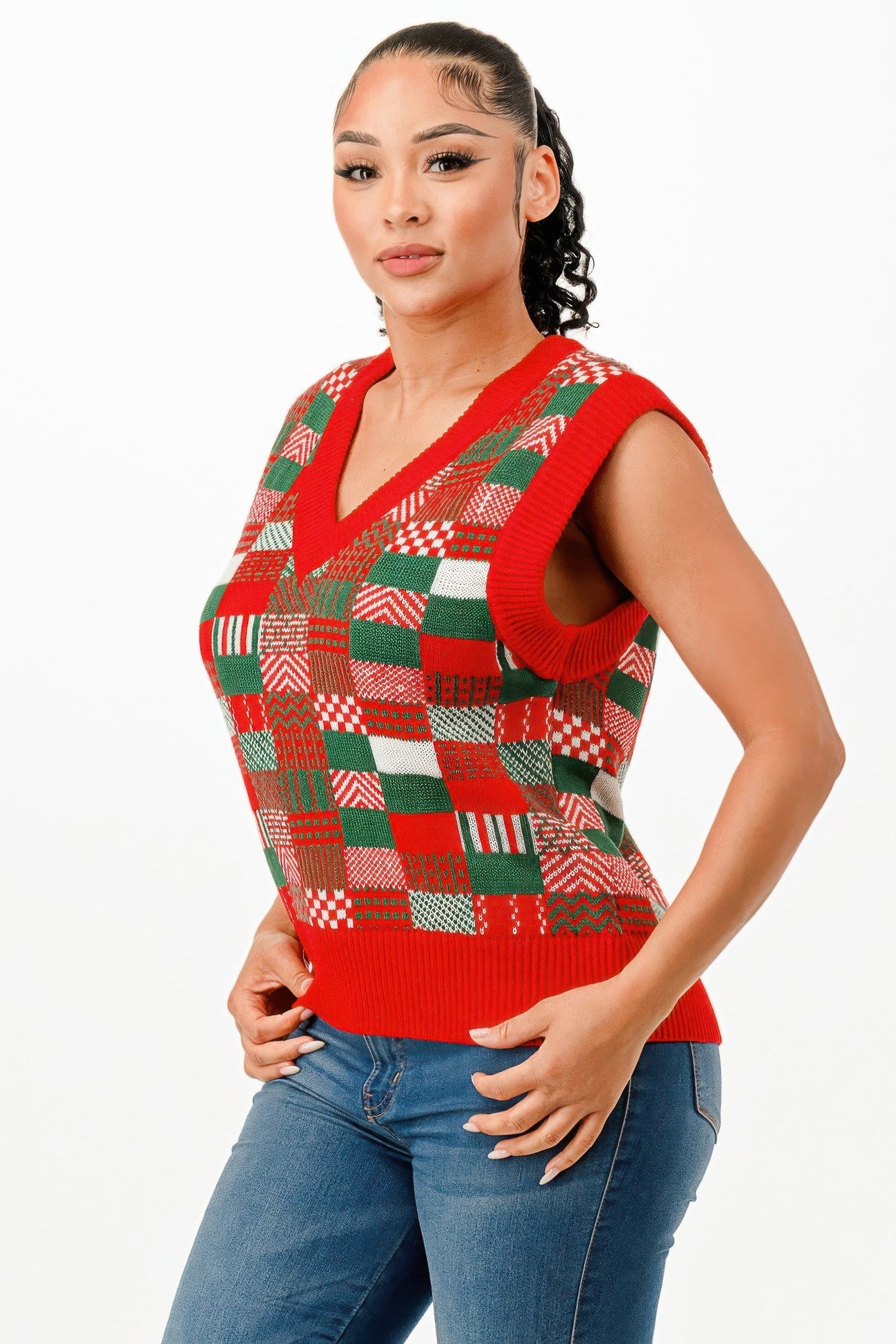 Christmas Vest Sweater - Wear Arielle
