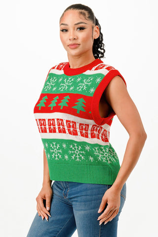 Christmas Vest Sweater - Wear Arielle