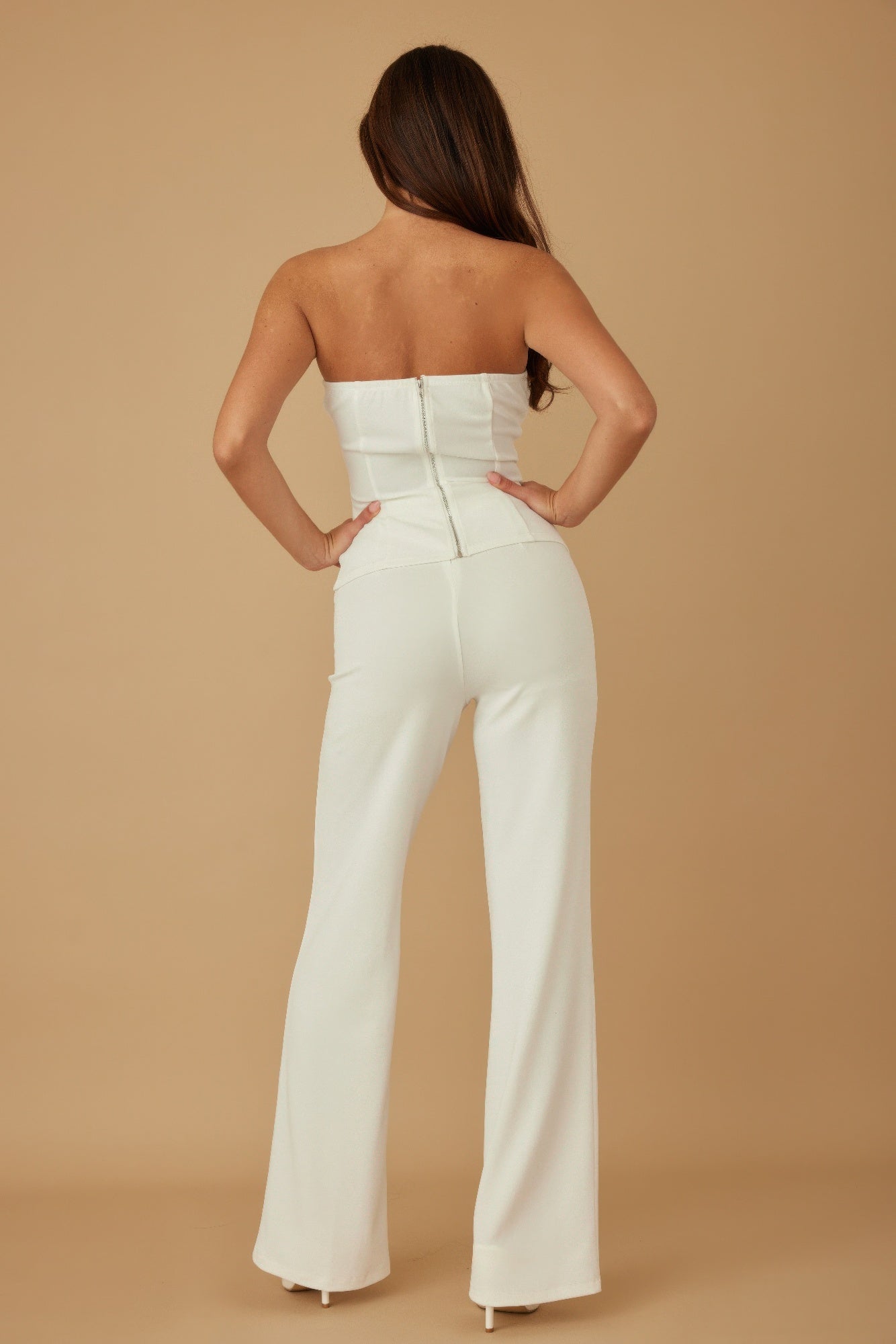Classy Two Piece Sets With Oval Crystal Stone - Wear Arielle