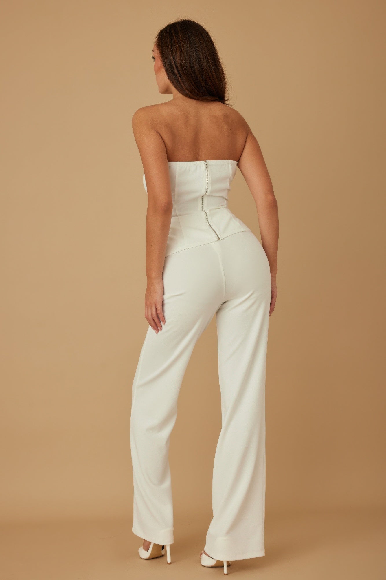 Classy Two Piece Sets With Oval Crystal Stone - Wear Arielle