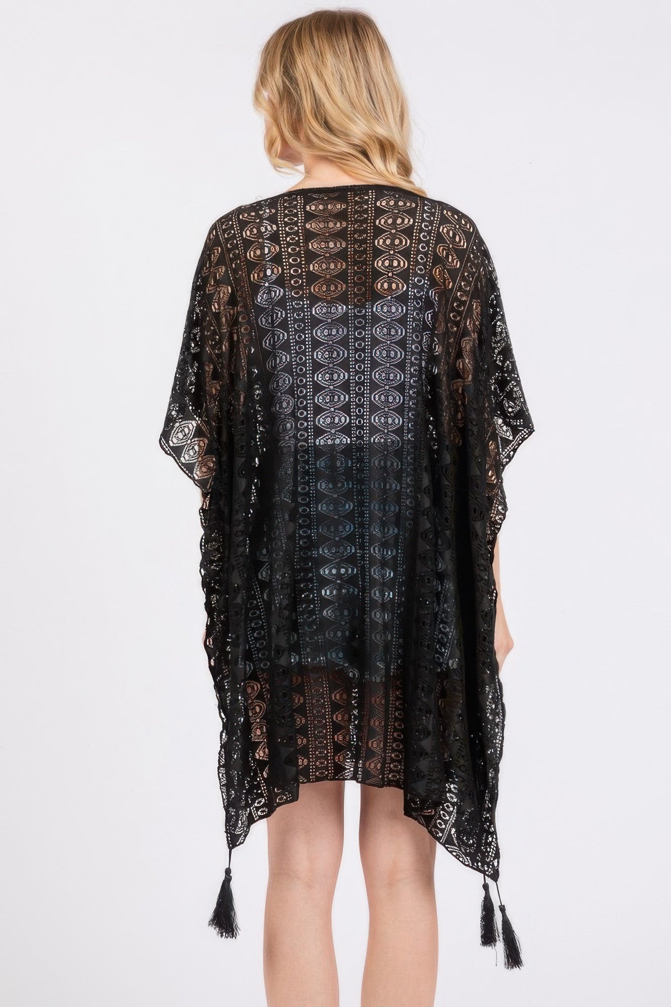 Crochet Lace Tassel Cover Up - Wear Arielle