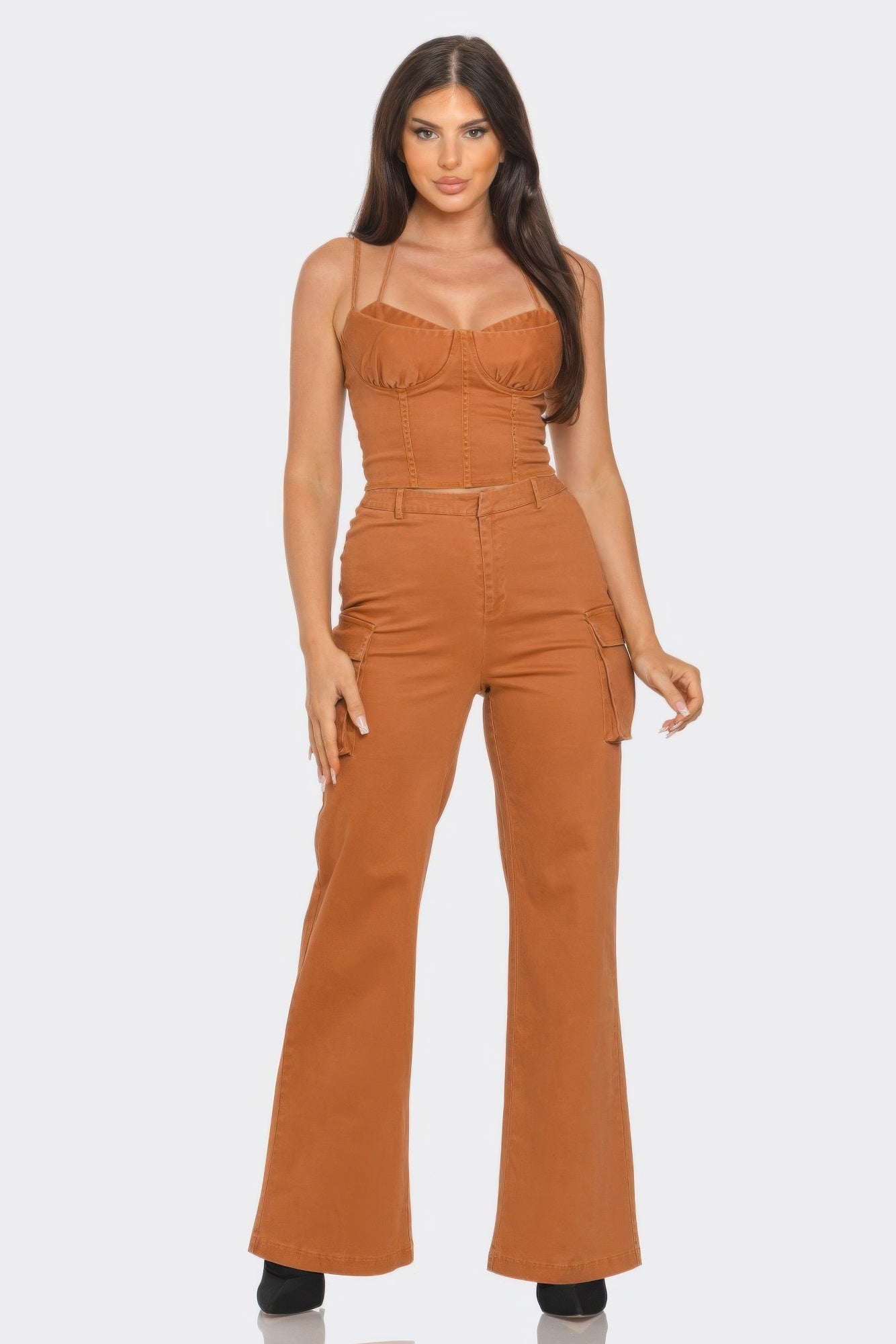 Crop Jacket 3pcs Set - Wear Arielle