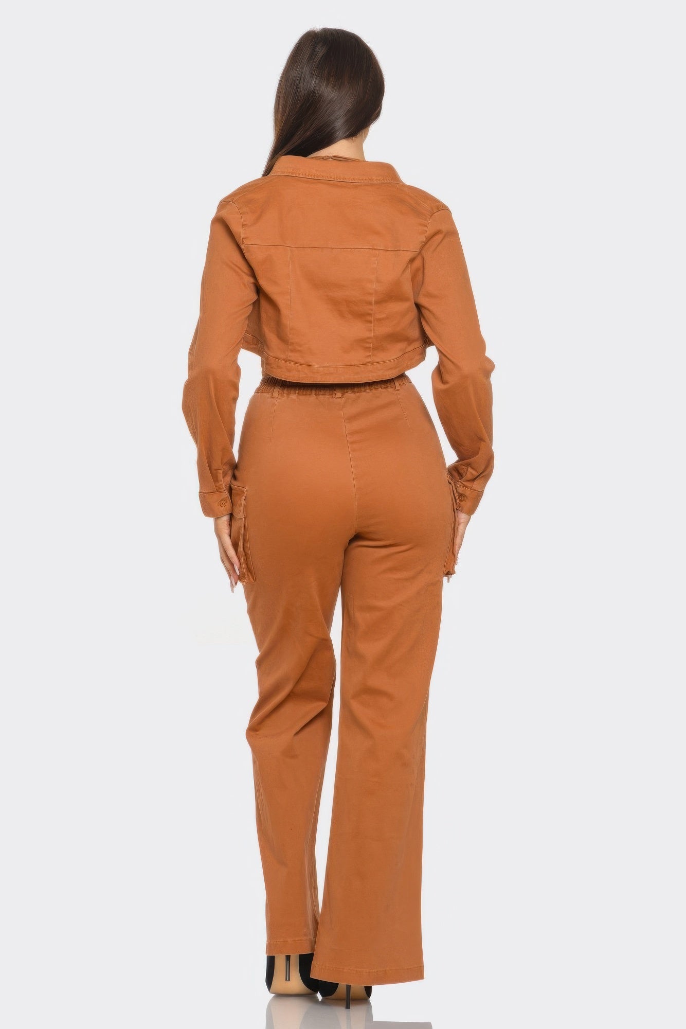 Crop Jacket 3pcs Set - Wear Arielle