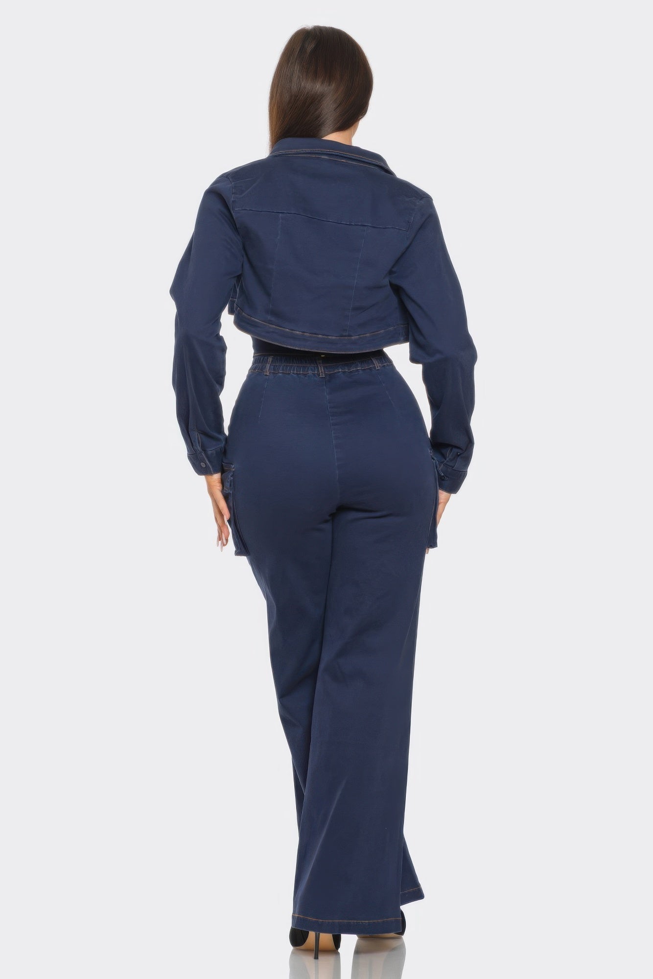Crop Jacket 3pcs Set - Wear Arielle