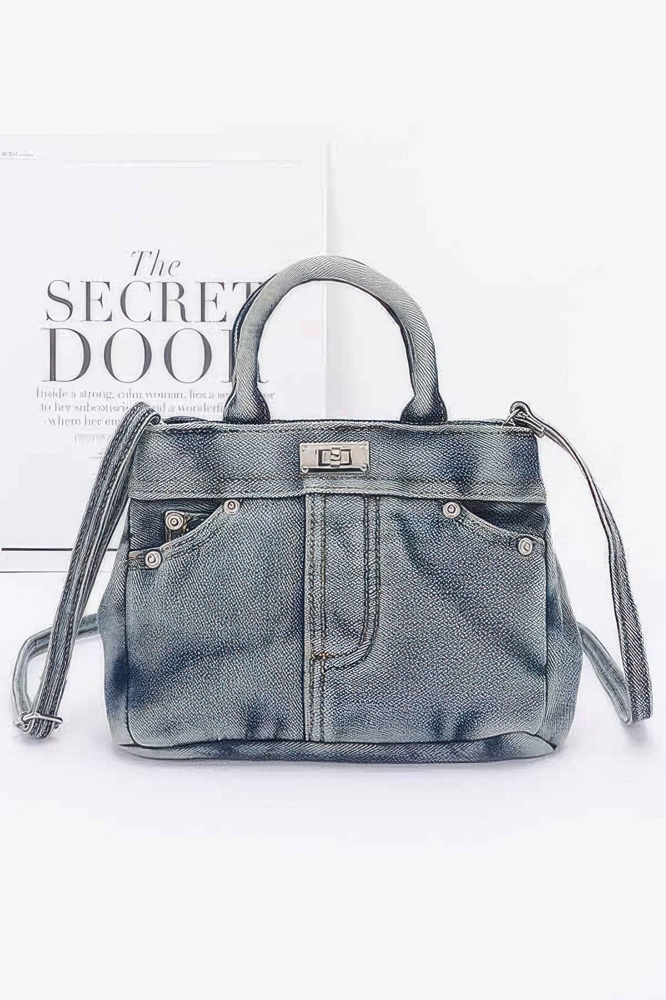 Denim Crossbody Bag - Wear Arielle
