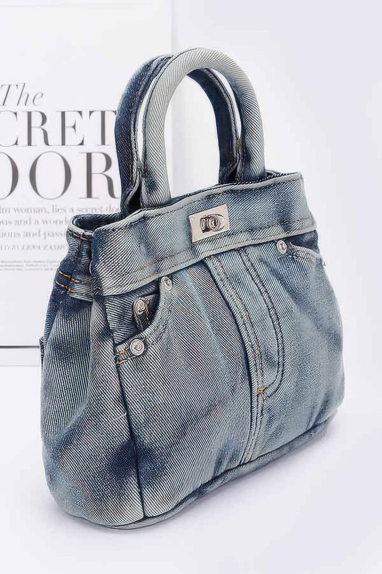 Denim Crossbody Bag - Wear Arielle