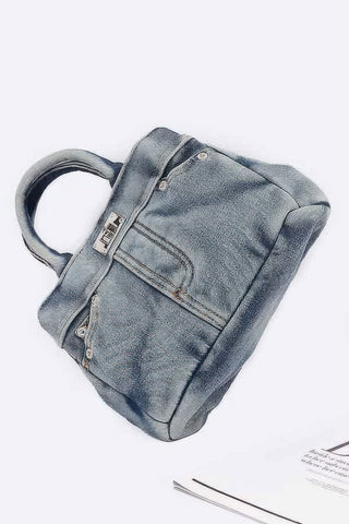 Denim Crossbody Bag - Wear Arielle
