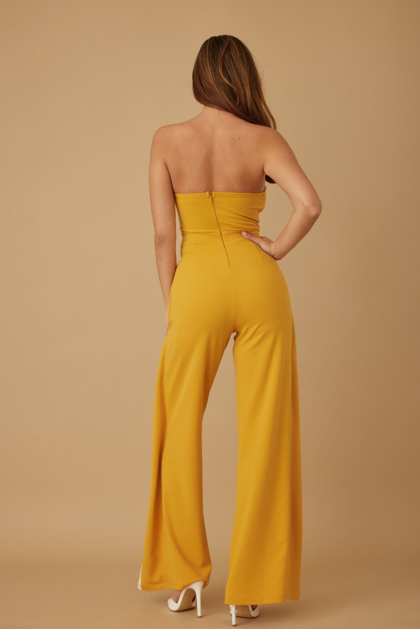 Double Flap Layer Strapless Jumpsuit - Wear Arielle