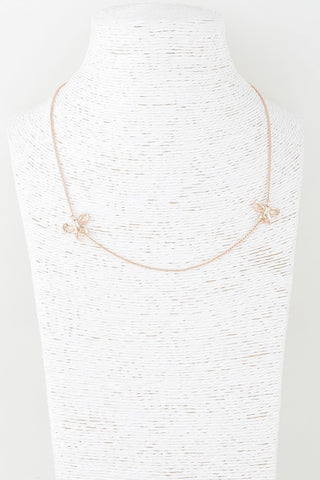 Double Ribbon Chain Necklace - Wear Arielle