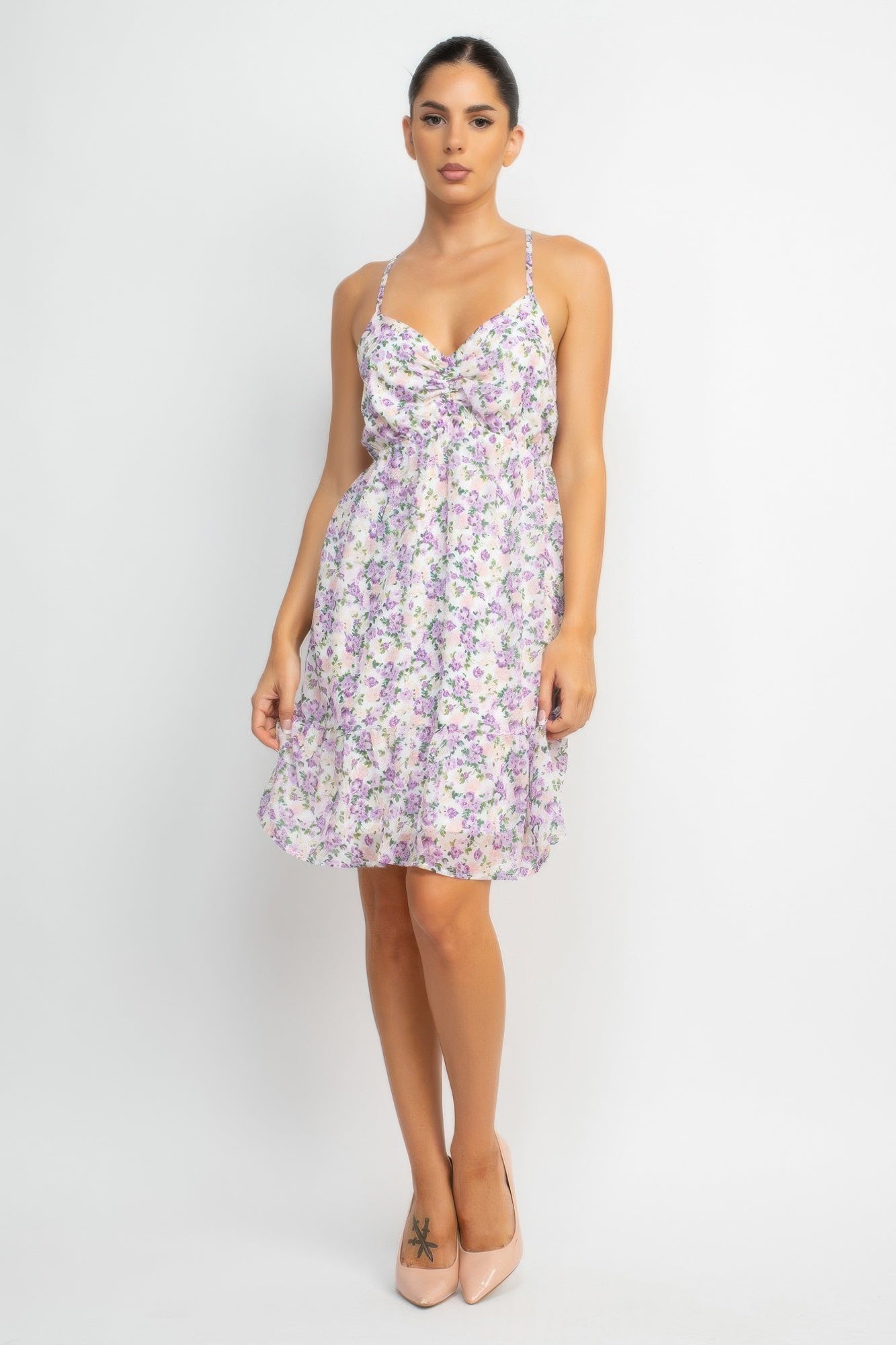 Double Strap Back Mini Dress - Wear Arielle