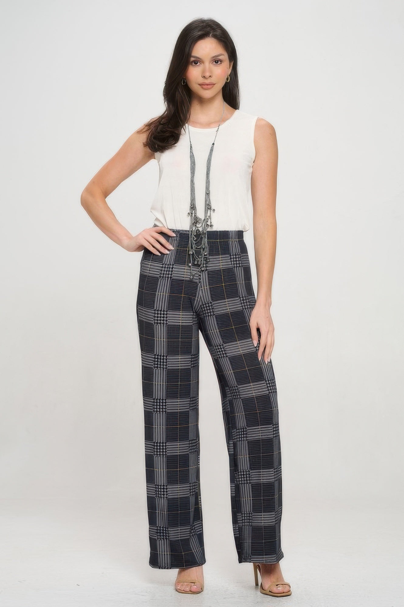 Elastic Waistband Wide Leg Pant - Wear Arielle