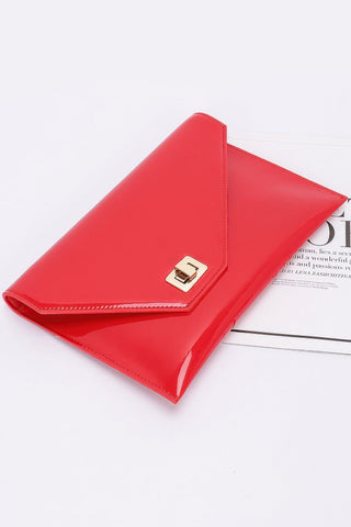 Enamel Envelope Clutch - Wear Arielle