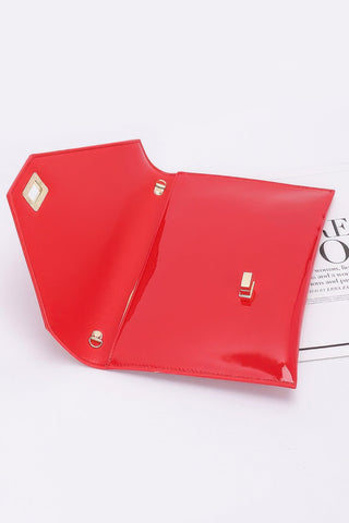 Enamel Envelope Clutch - Wear Arielle