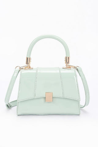 Enamel Flap Crossbody Bag - Wear Arielle