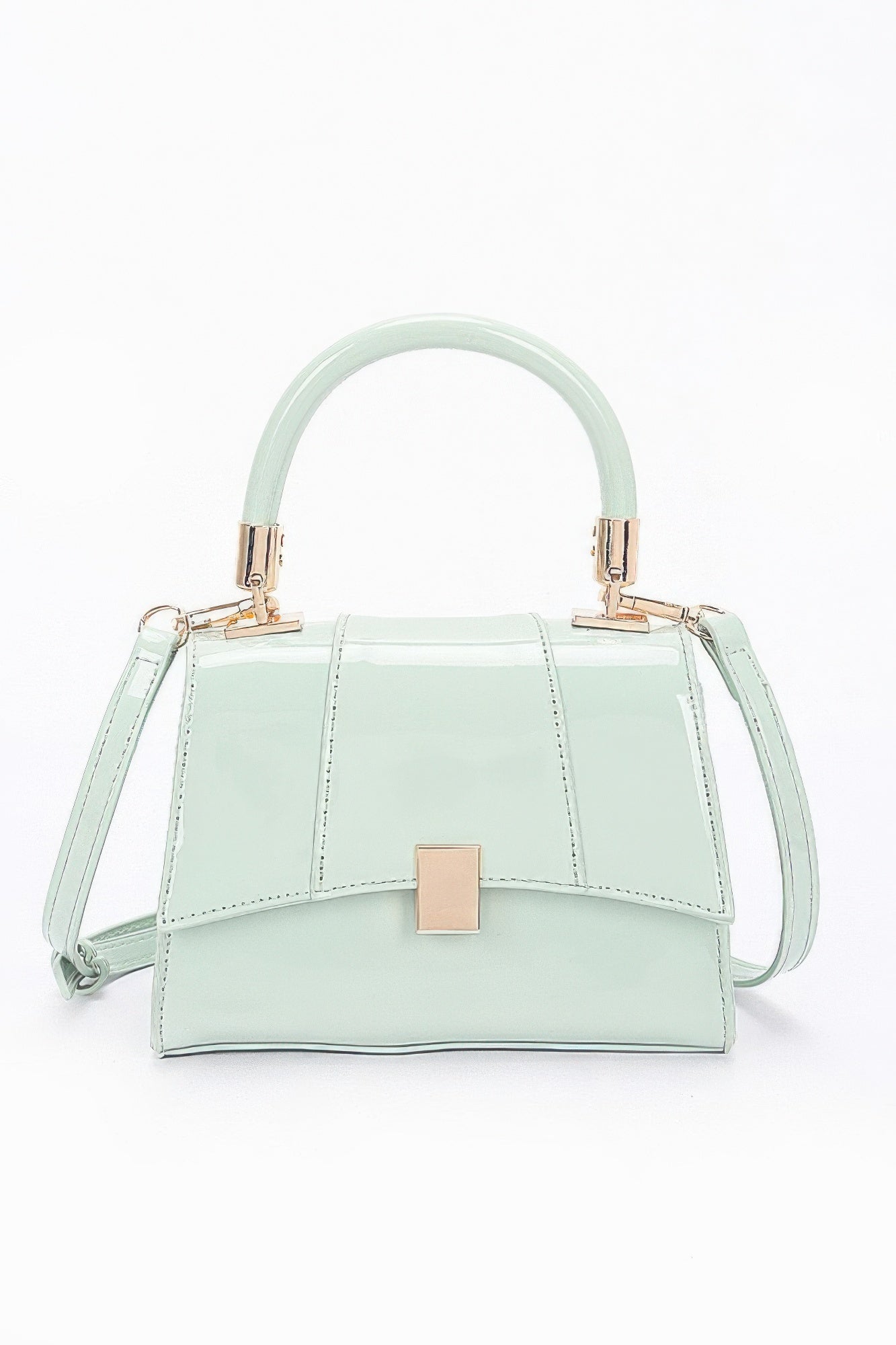 Enamel Flap Crossbody Bag - Wear Arielle