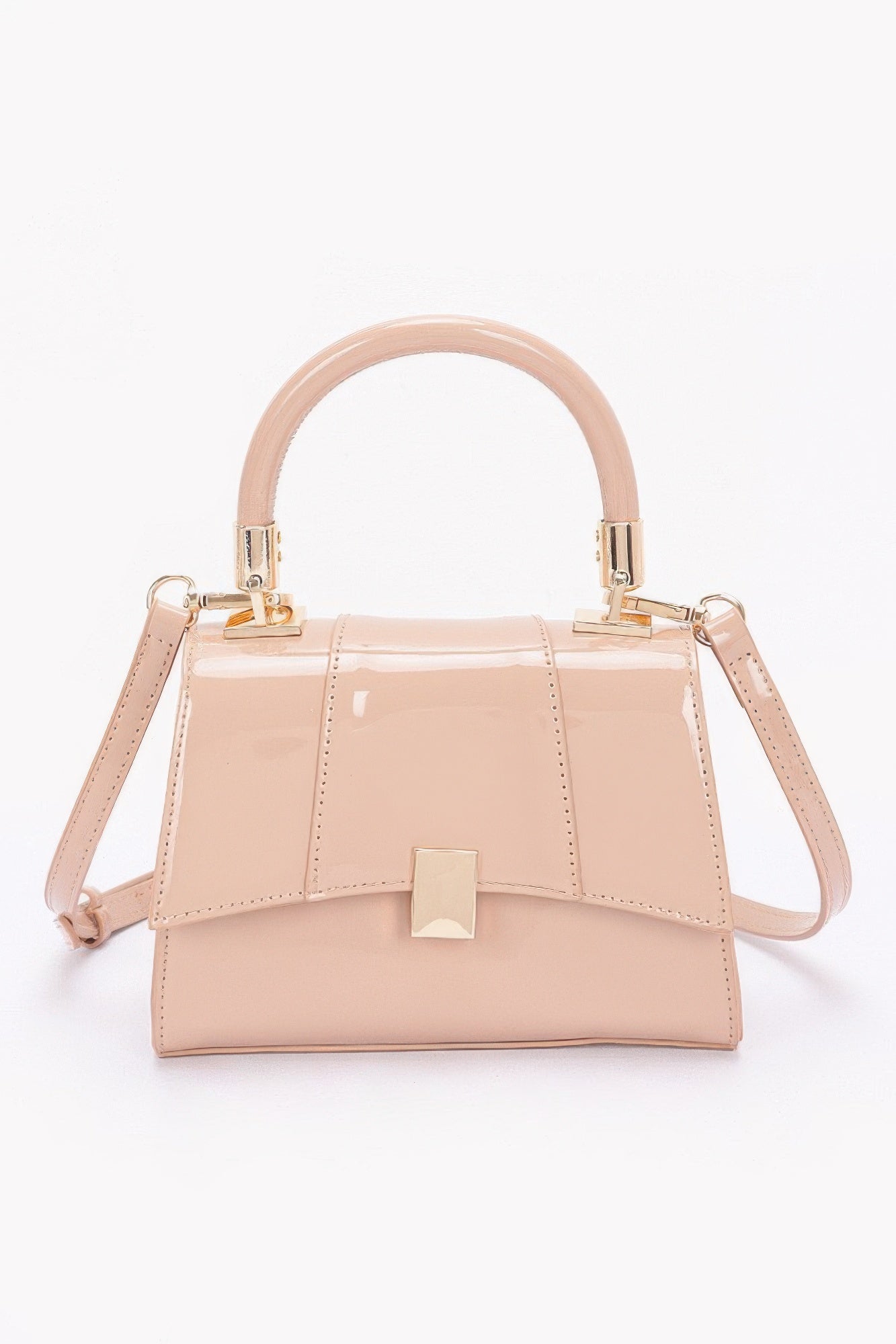 Enamel Flap Crossbody Bag - Wear Arielle