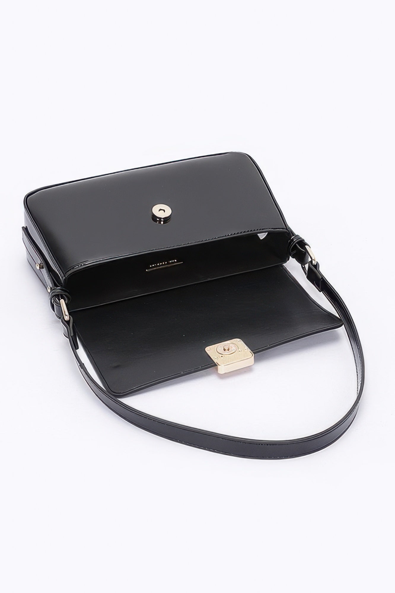 Enamel Flap Shoulder Bag - Wear Arielle