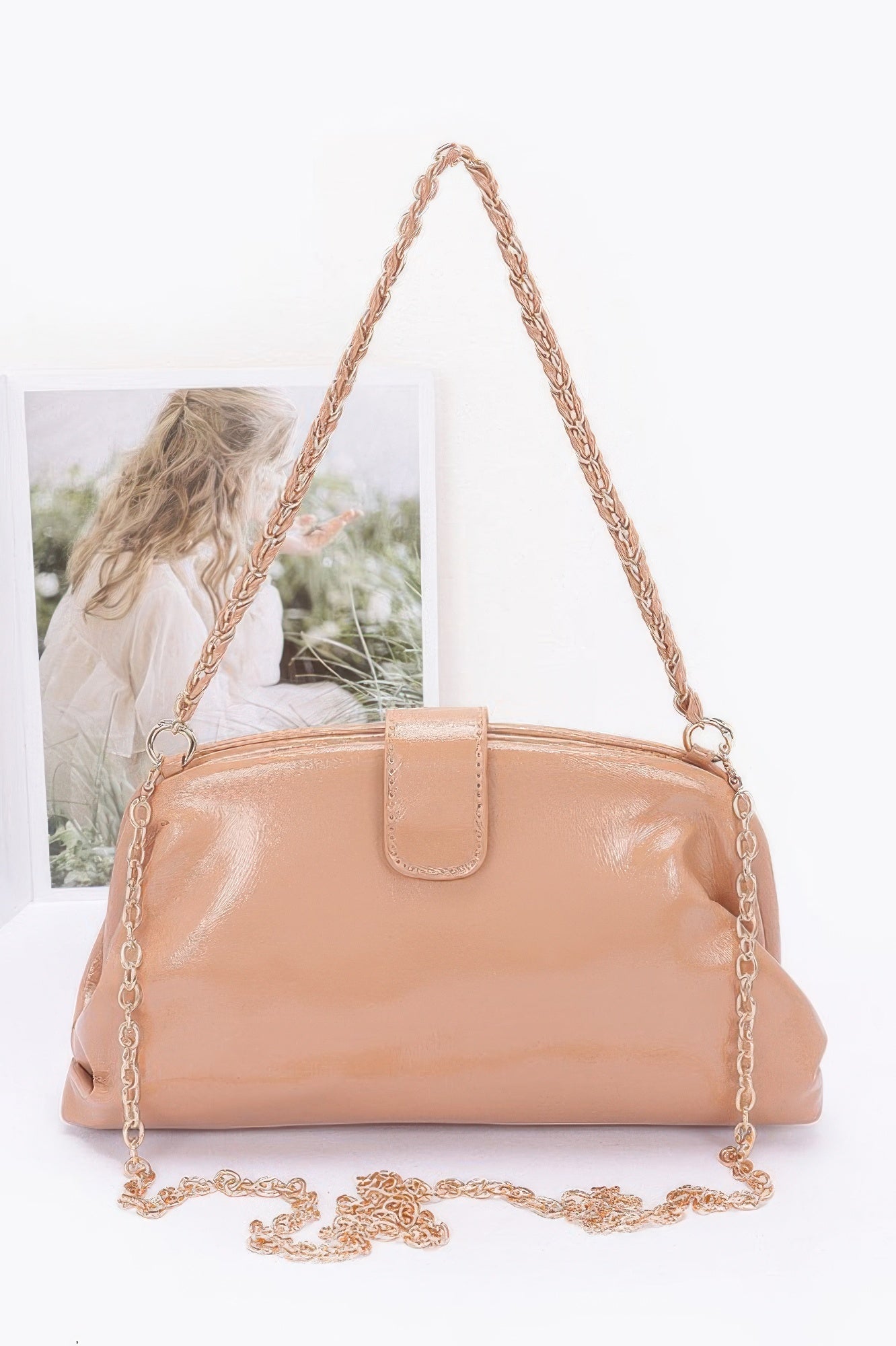 Enamel Frame Shoulder Bag - Wear Arielle