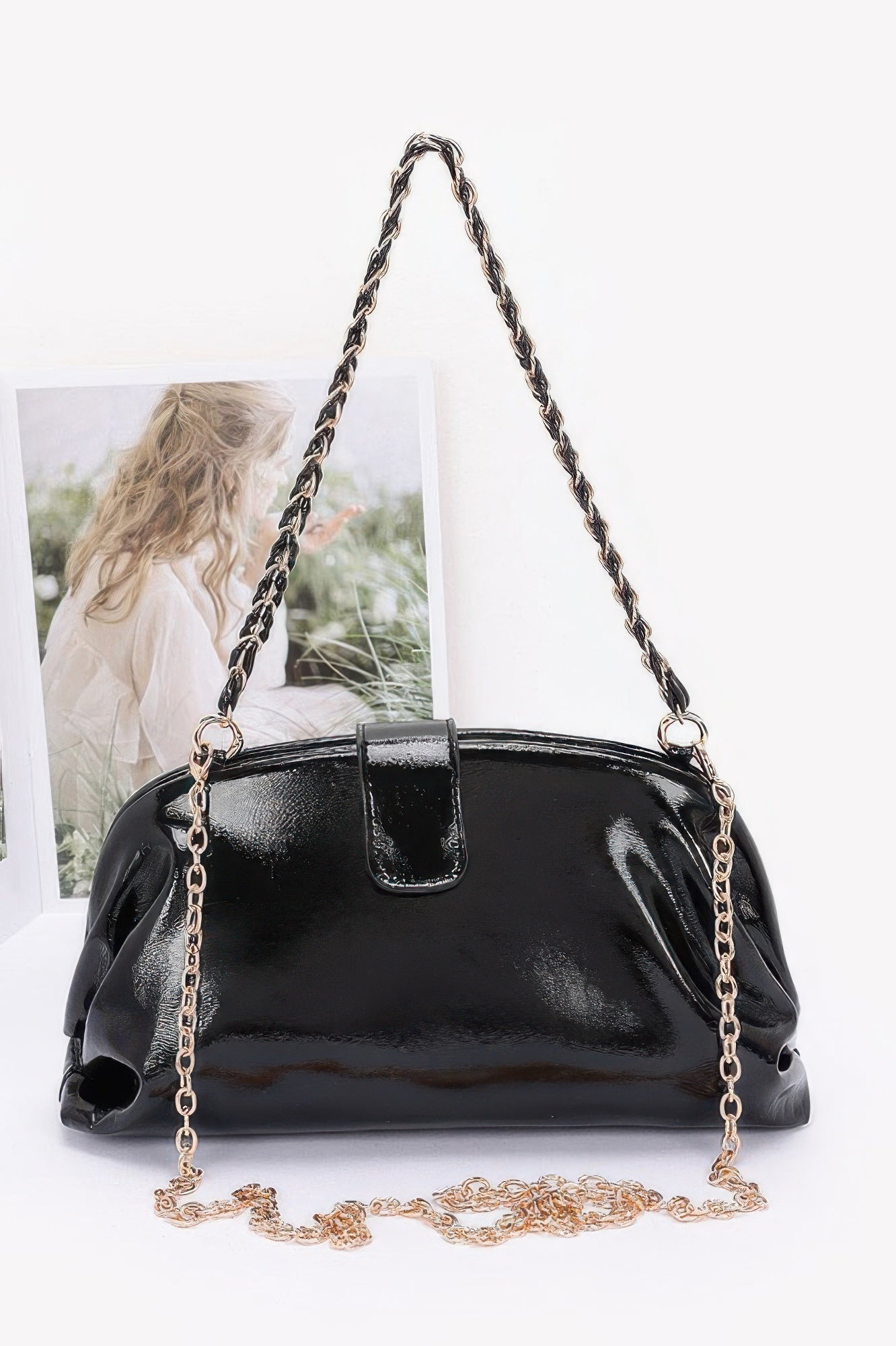 Enamel Frame Shoulder Bag - Wear Arielle