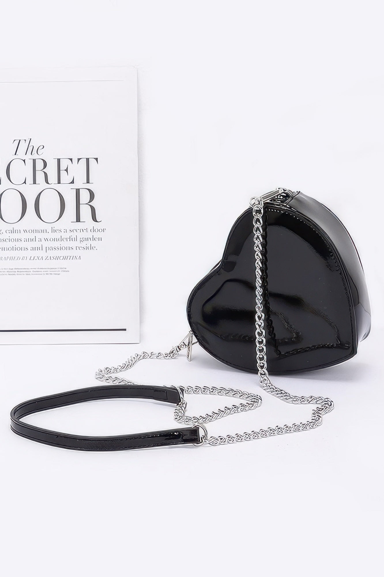 Enamel Heart Shape Crossbody Bag - Wear Arielle