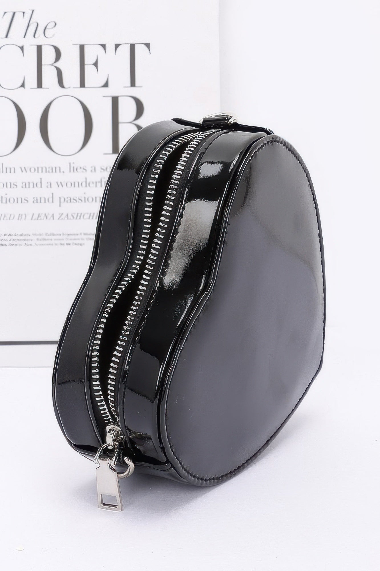 Enamel Heart Shape Crossbody Bag - Wear Arielle