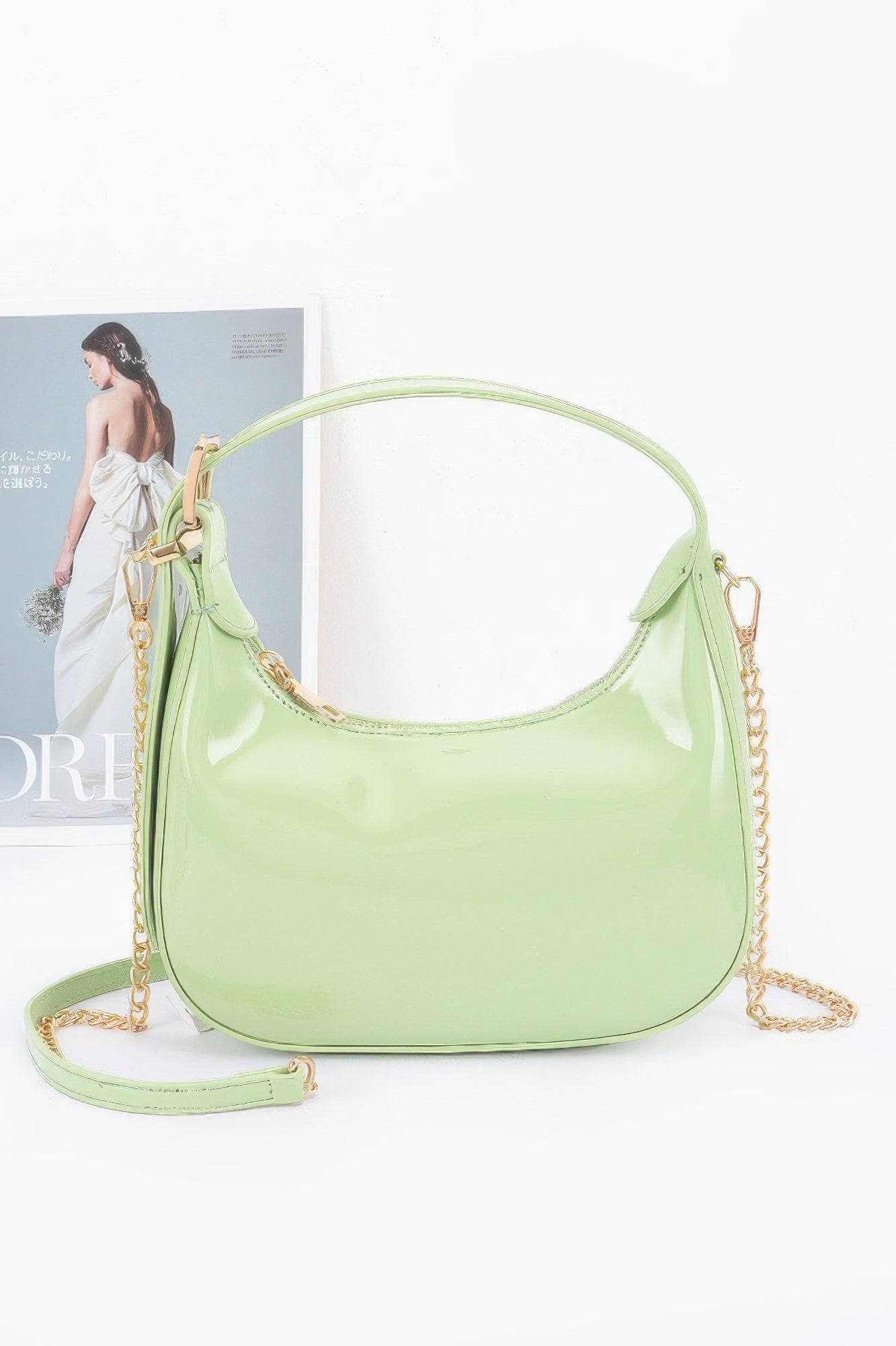 Enamel Hobo Bag - Wear Arielle