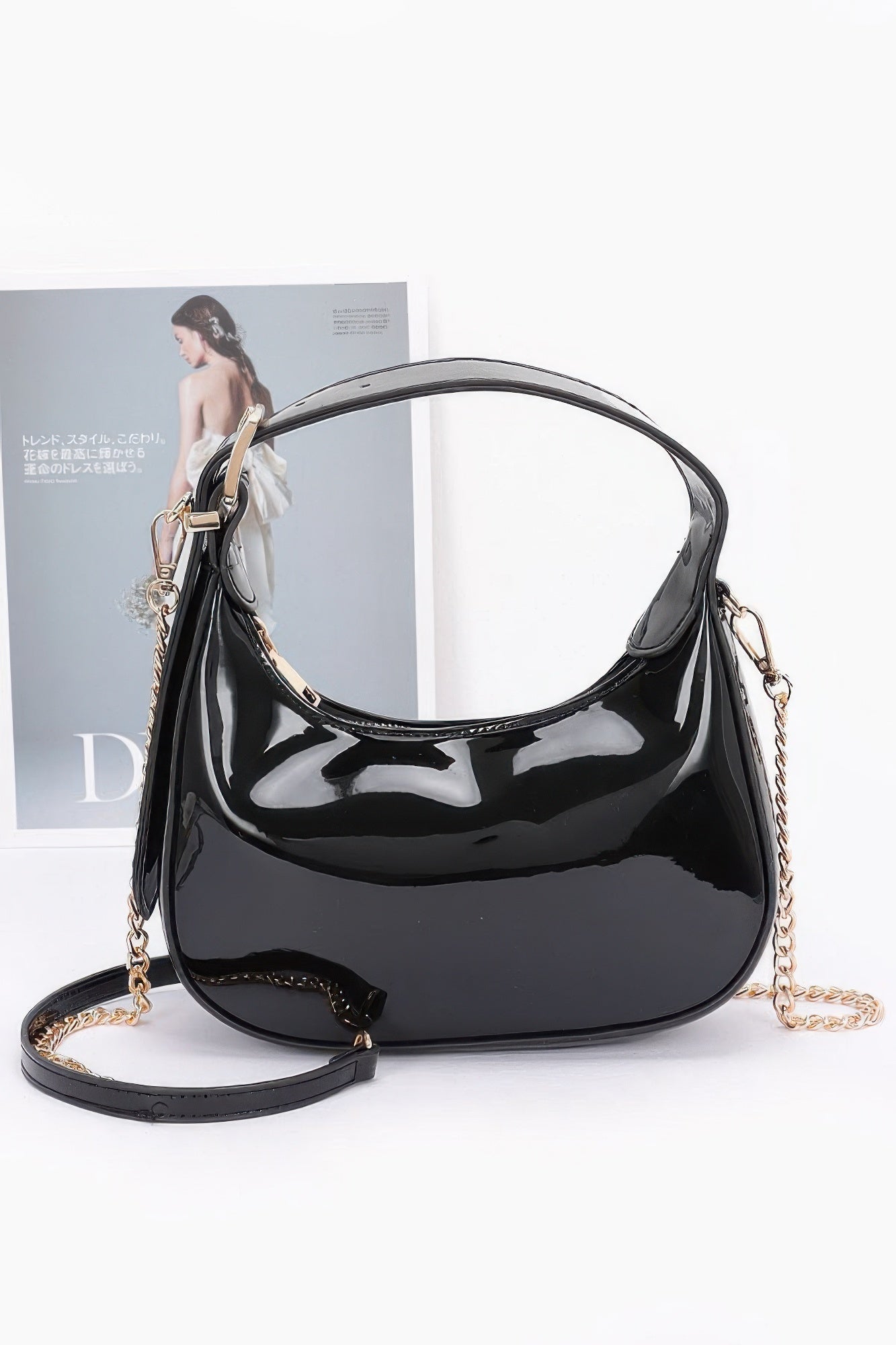 Enamel Hobo Bag - Wear Arielle