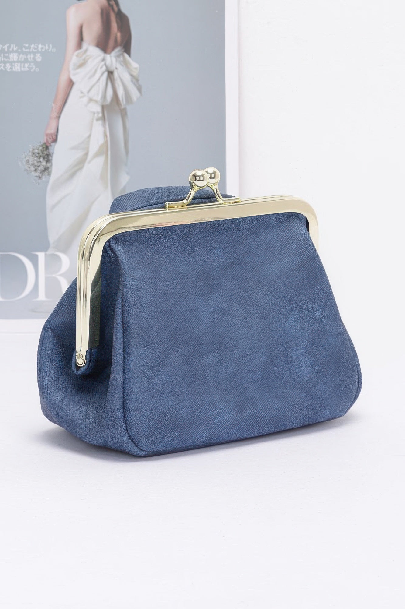Faux Denim Leather Jacket Style Crossbody Bag - Wear Arielle