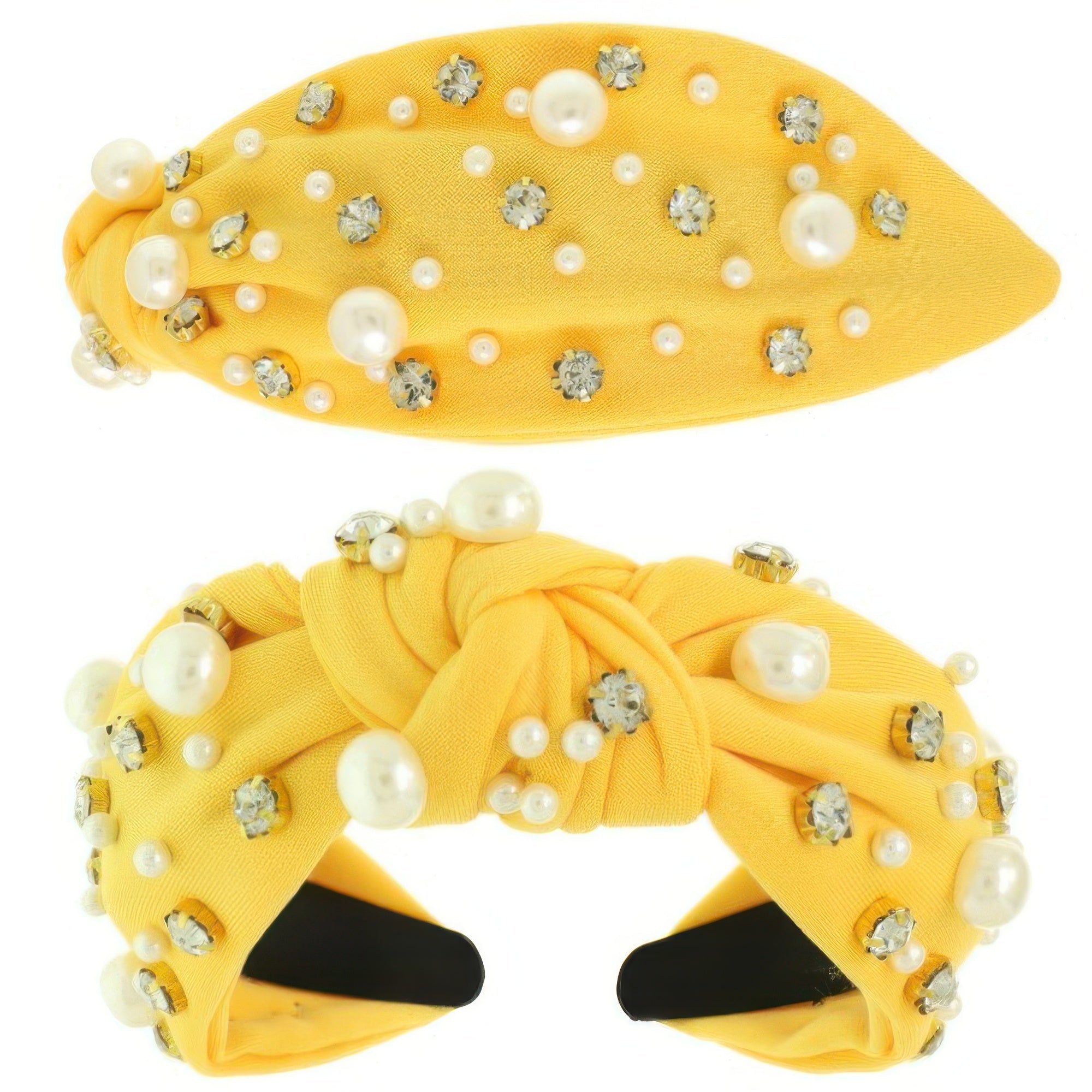 Faux Felt Corduroy Top Knotted Headband - Wear Arielle