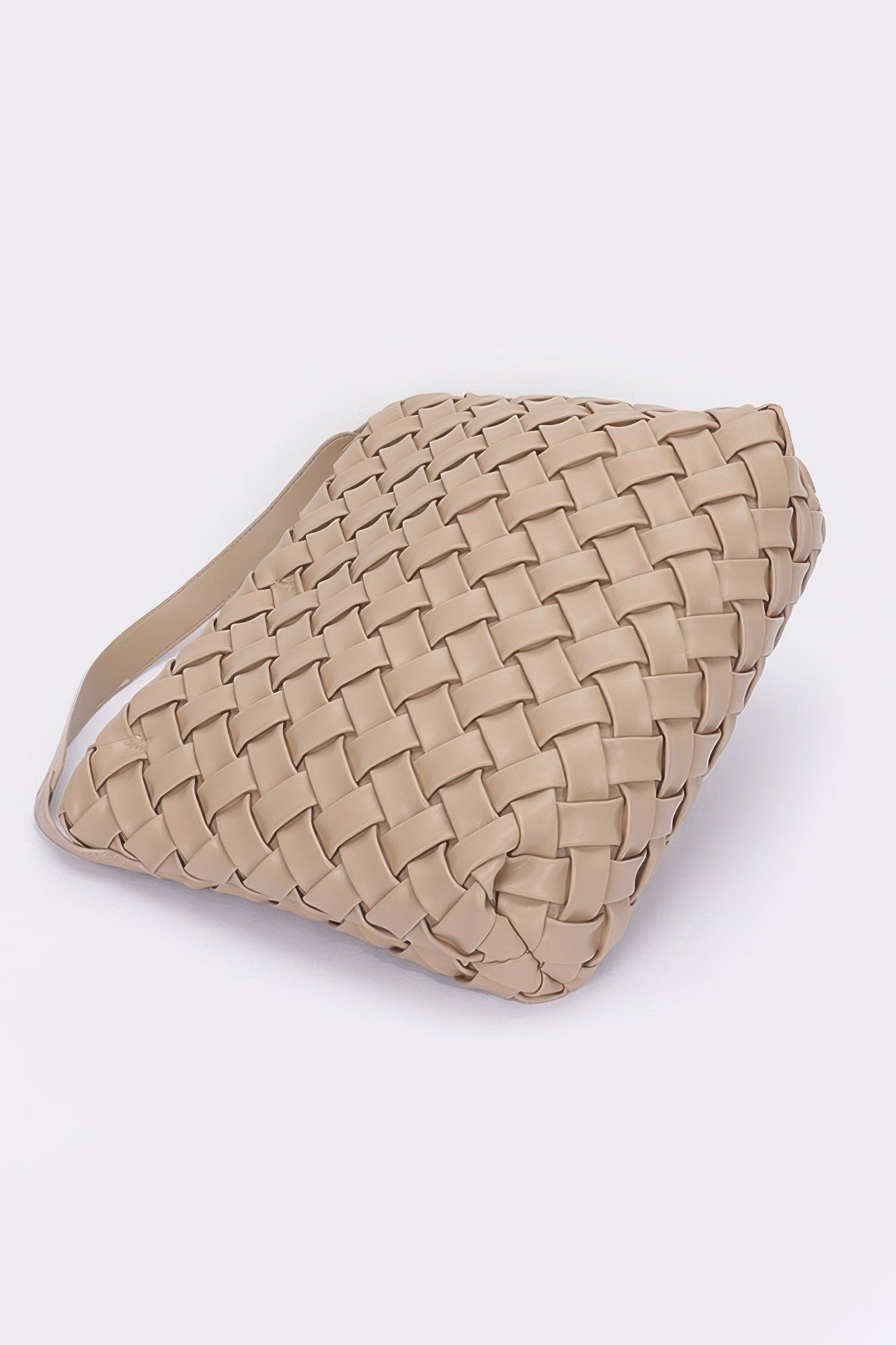Faux Leather Braided Embossed Hobo Bag - Wear Arielle