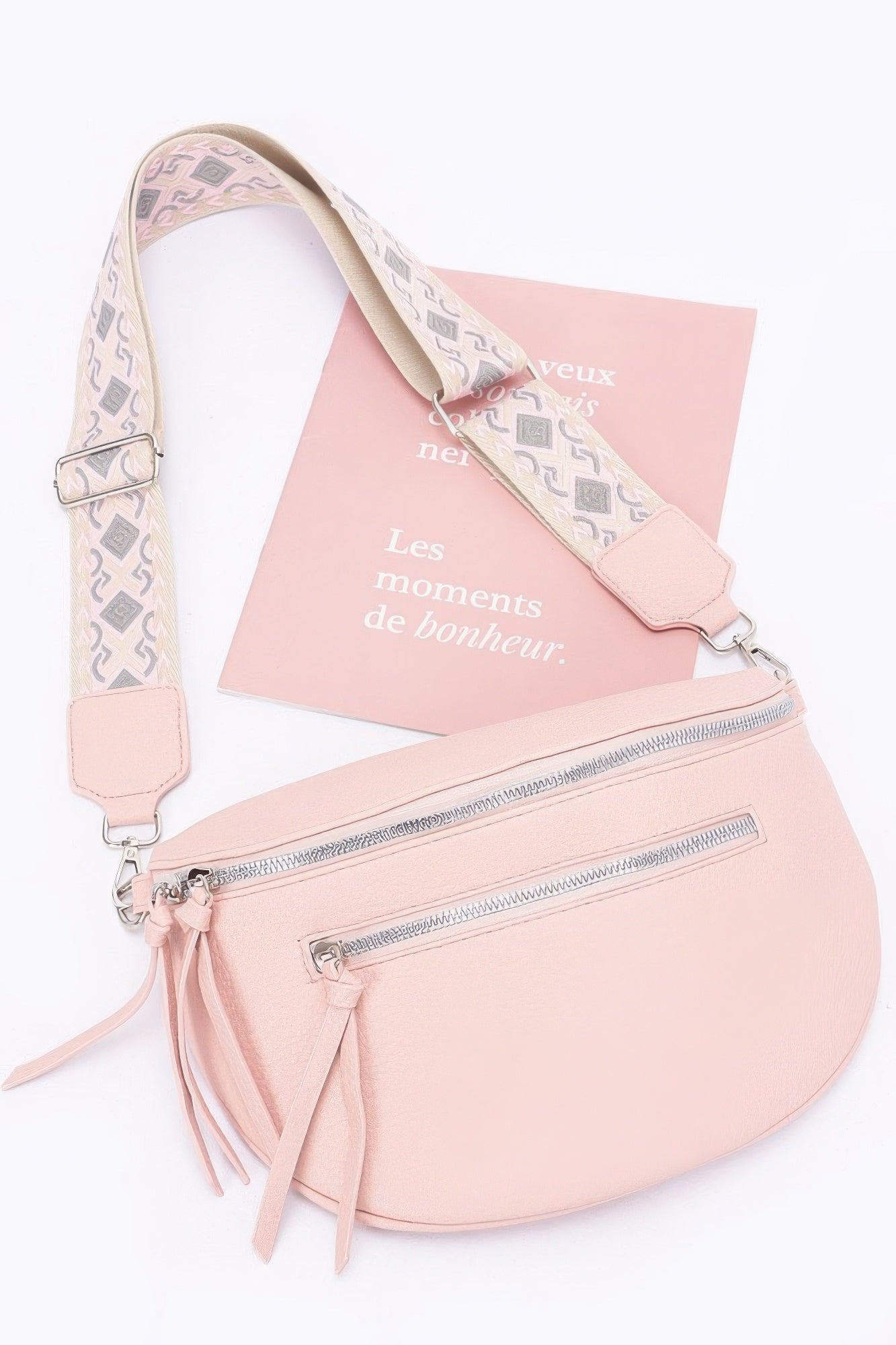 Faux Leather Crossbody Bag Belt - Wear Arielle