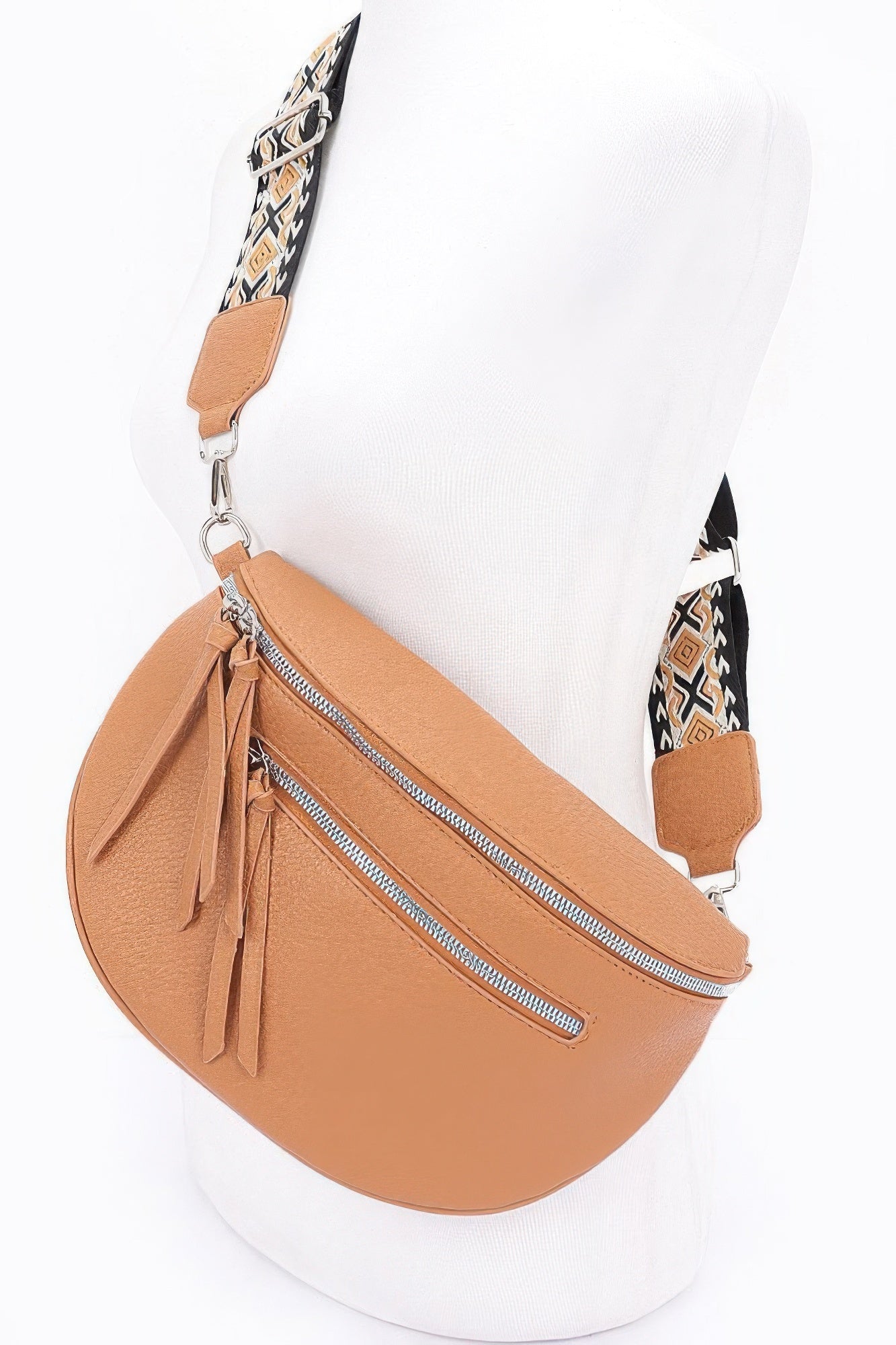 Faux Leather Crossbody Bag Belt - Wear Arielle